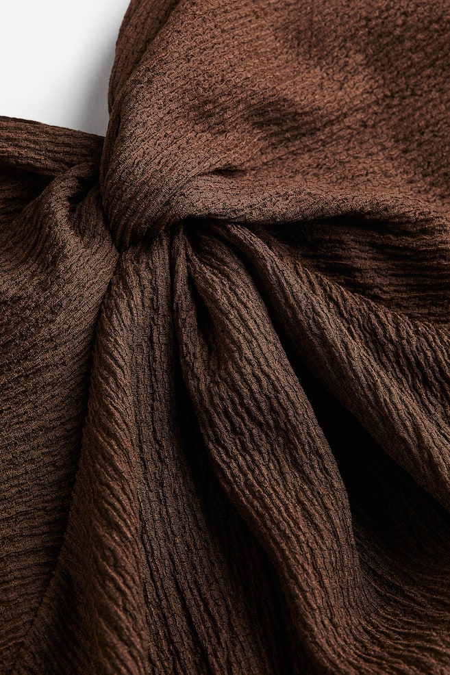 Twist-detail dress - Dark brown/Black/Blue/Cream/Brown patterned/dc - 7