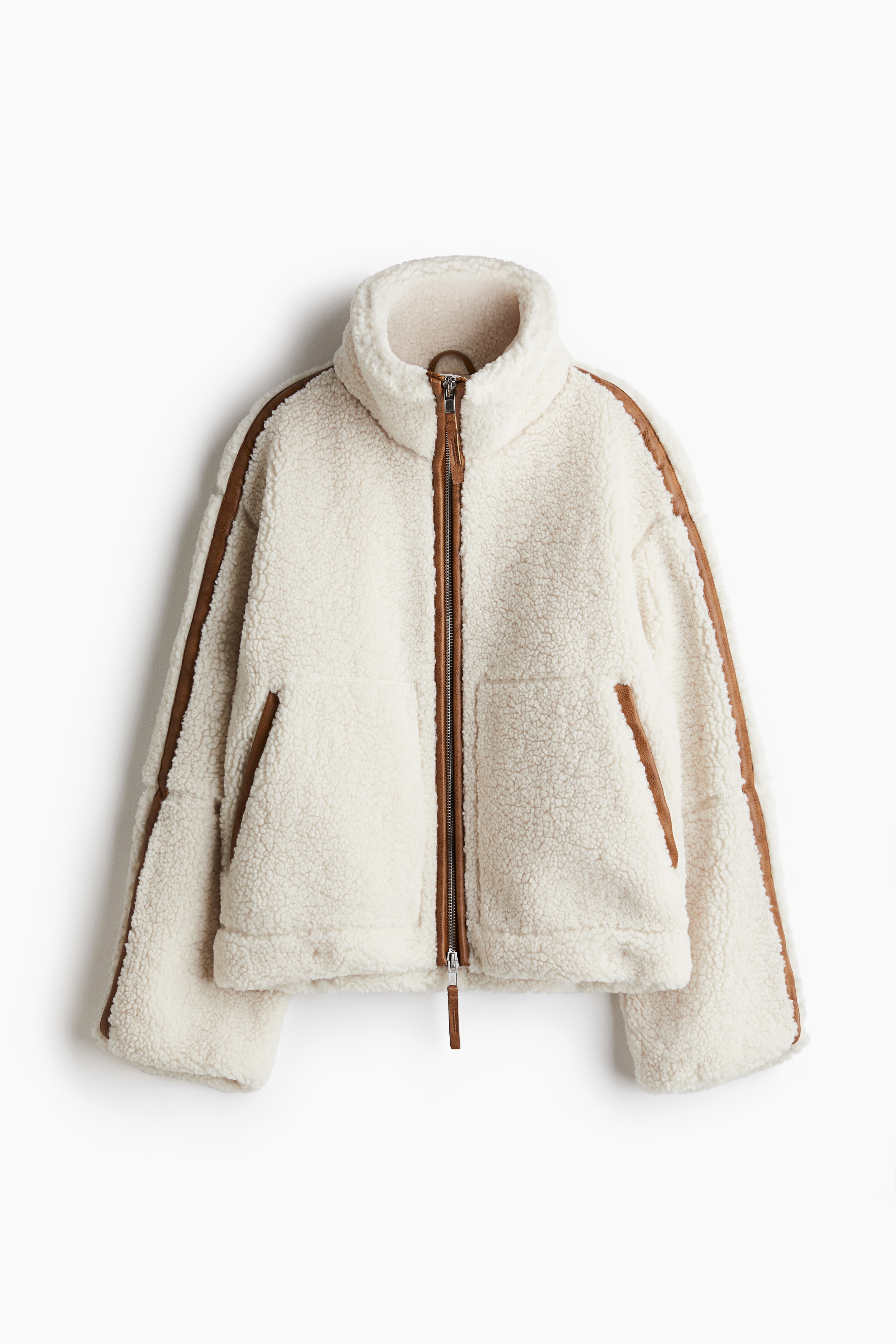 Teddy Fleece Jacket - Cream - Ladies | H&M US