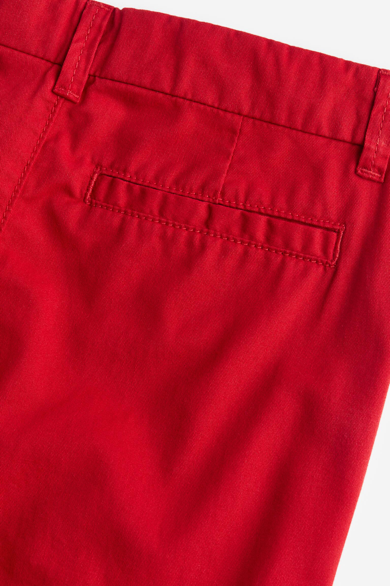 Twill Chinos - Red/Light brown/Navy blue/Black/Khaki green/Brown - 3