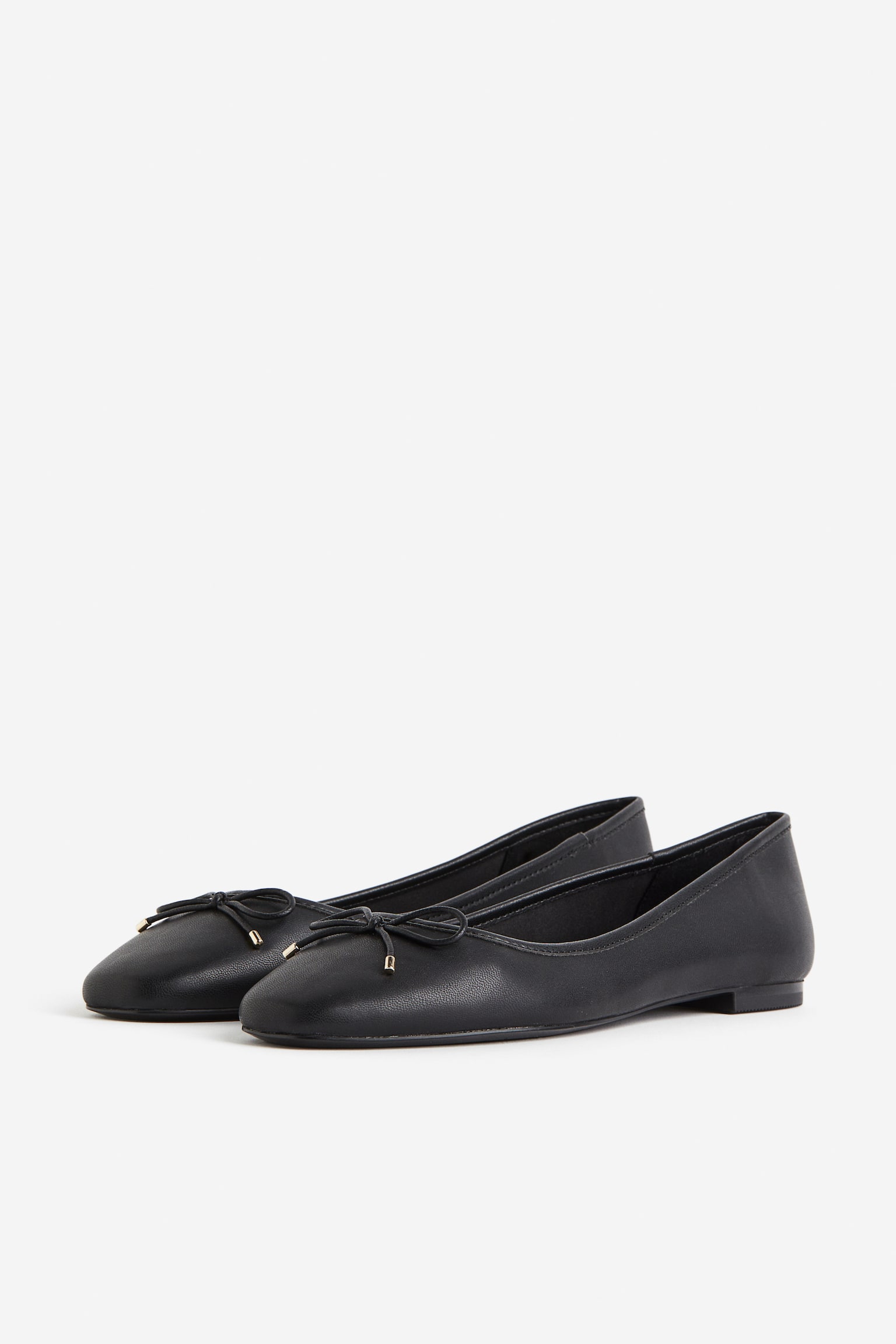 Ballet pumps - Black/Light beige - 6