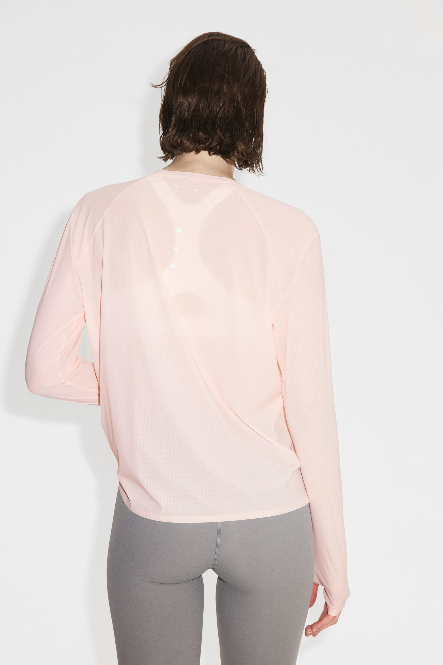 Top de sport DryMove™ - Blush/Bleu amazonite/Noir/Gris clair - 3