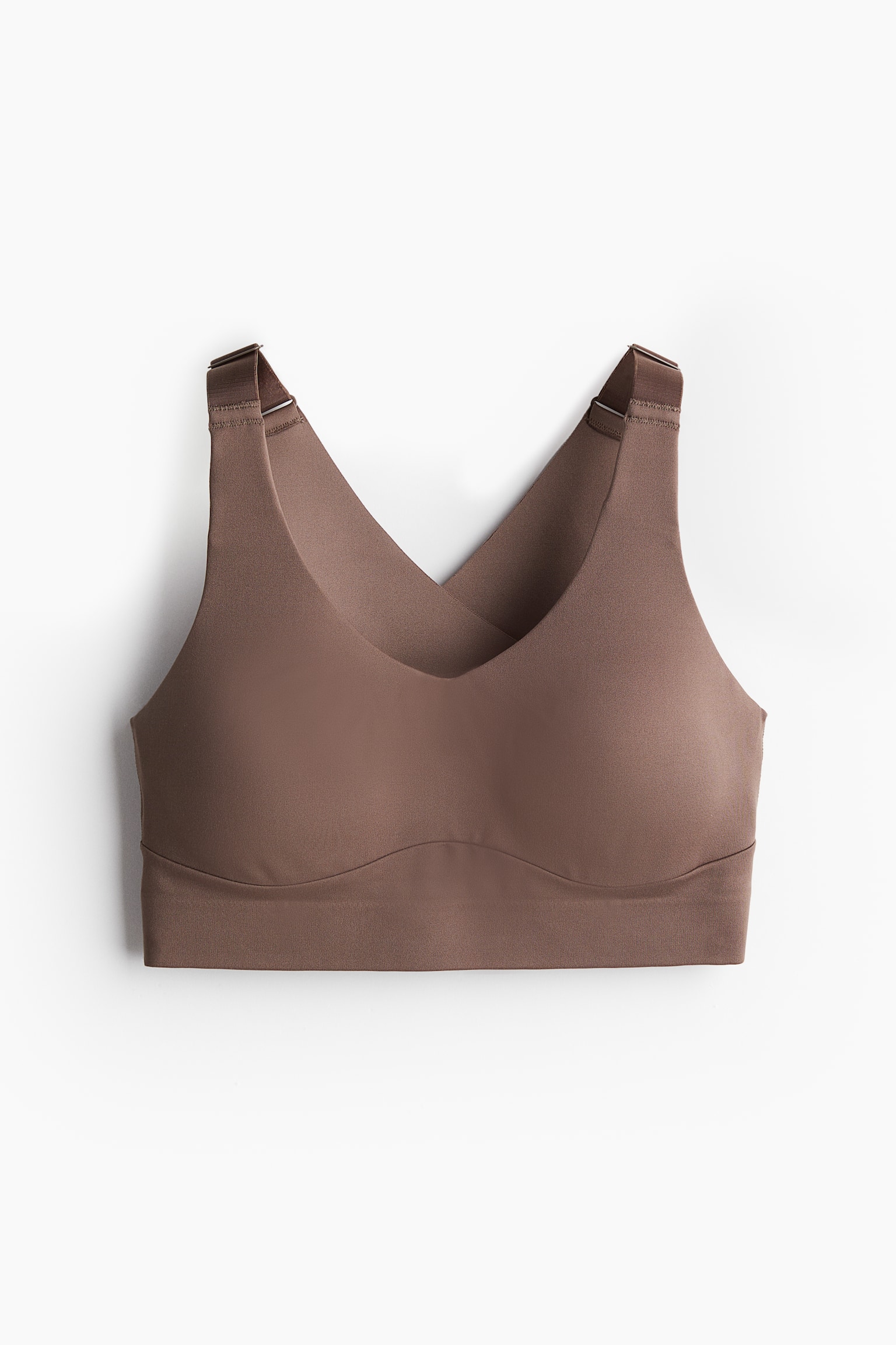 High Support Sports Bra In DryMove™ - Brown/Black/Light khaki green - 2