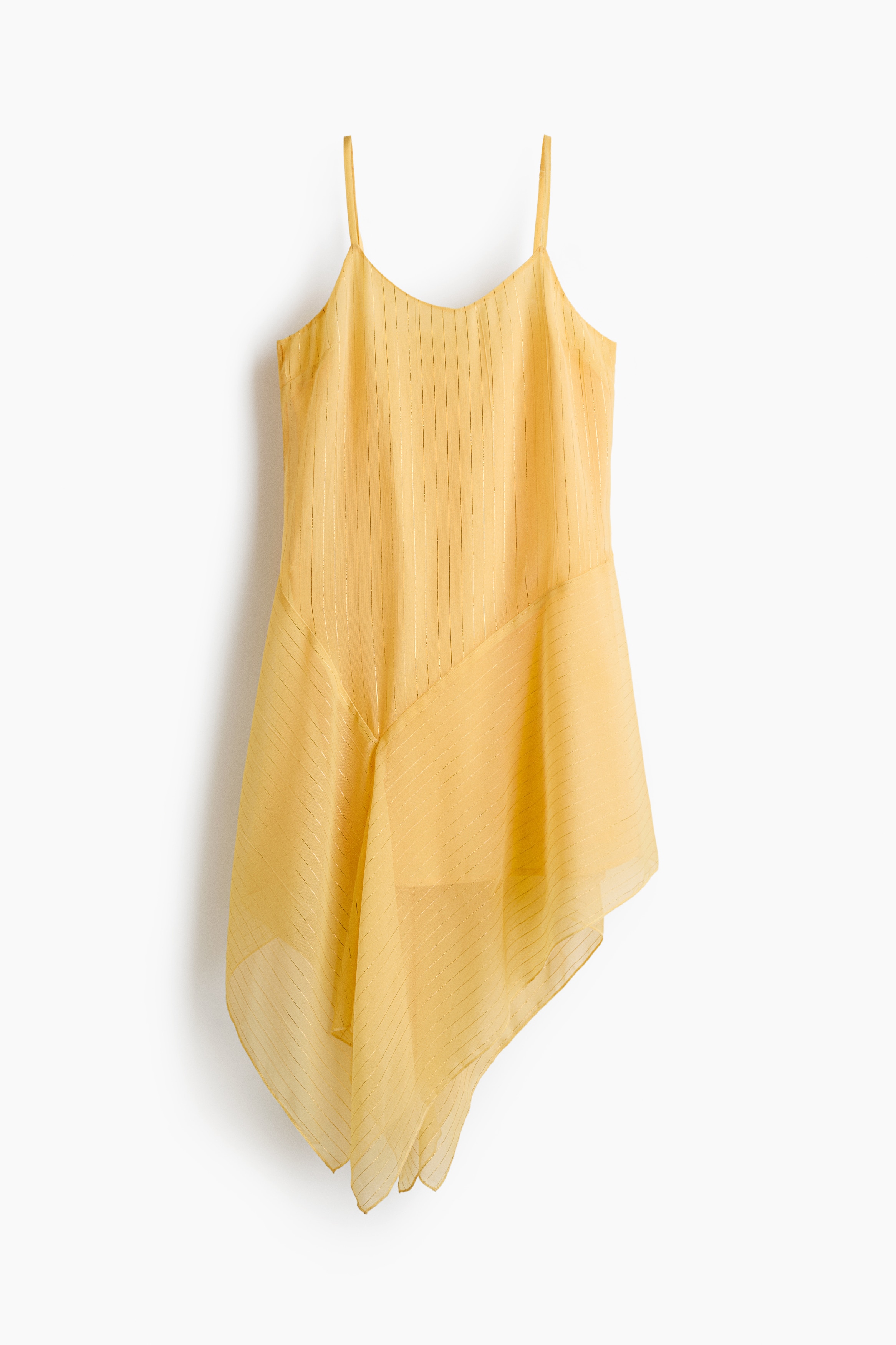 Shimmery Slip Dress - Yellow