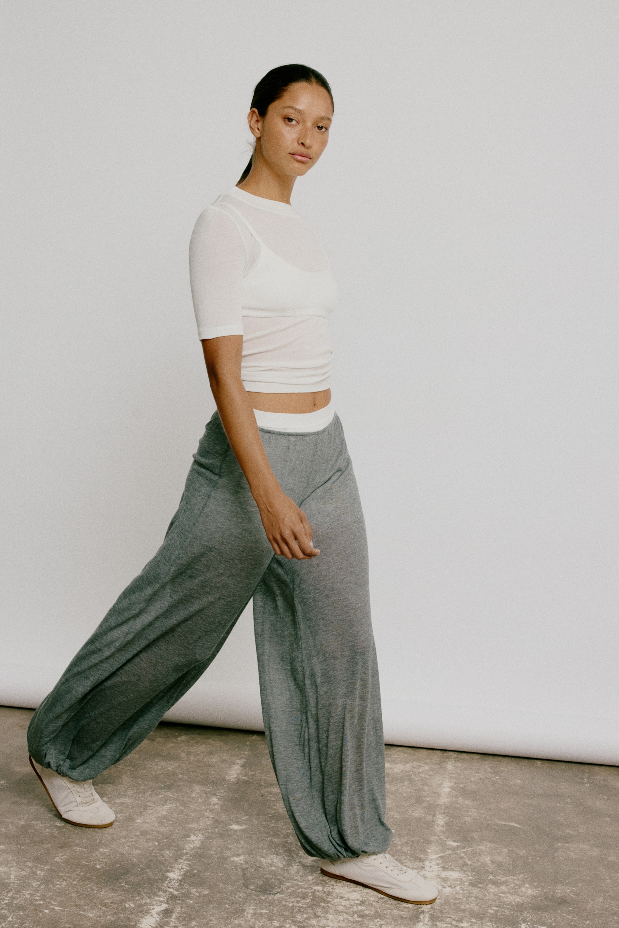 Женские брюки H&M Knit Balloon-Leg Pants — фото 5