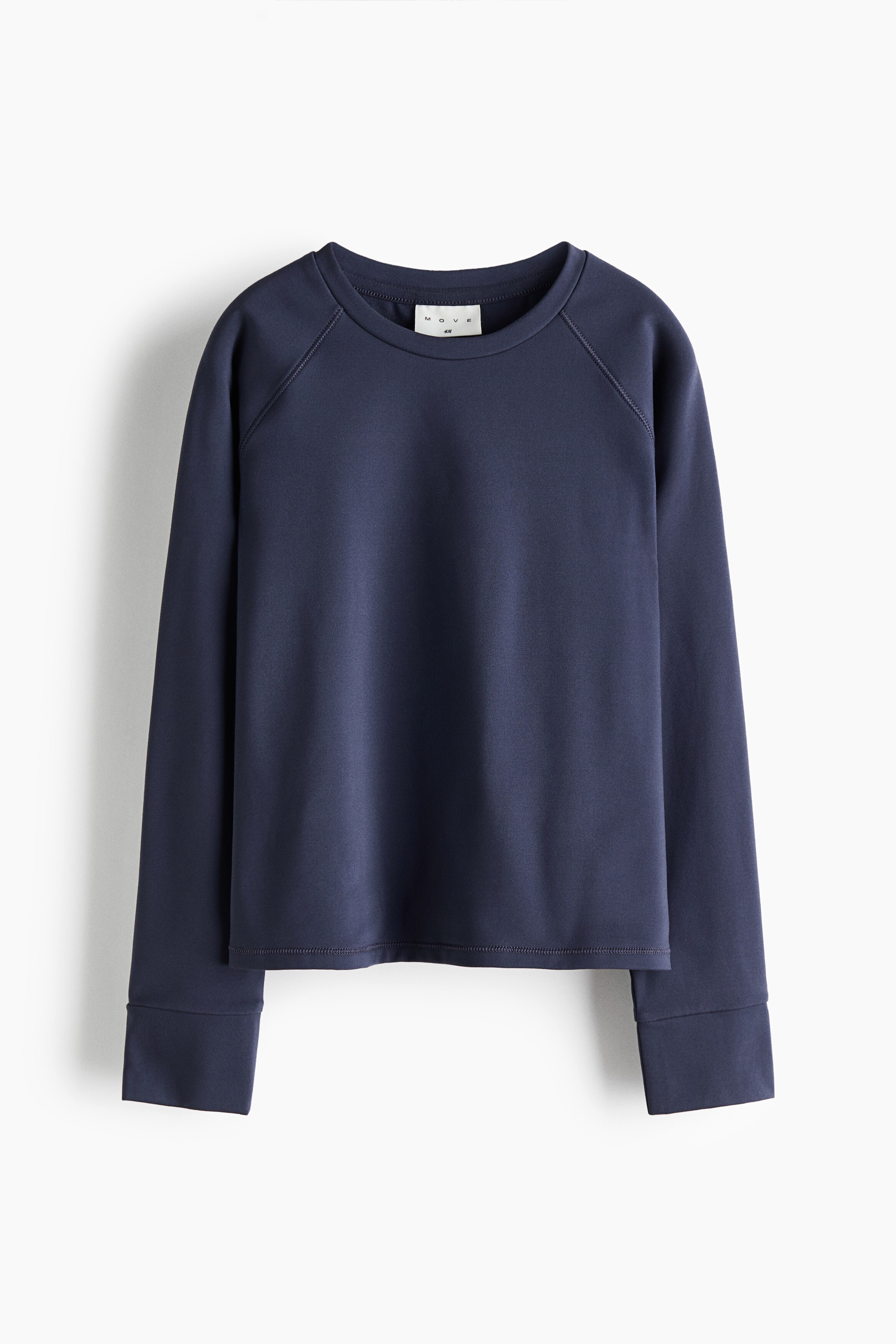 Warming sports top with Fleece SoftMove™ - Dark blue/Black/Dusty purple