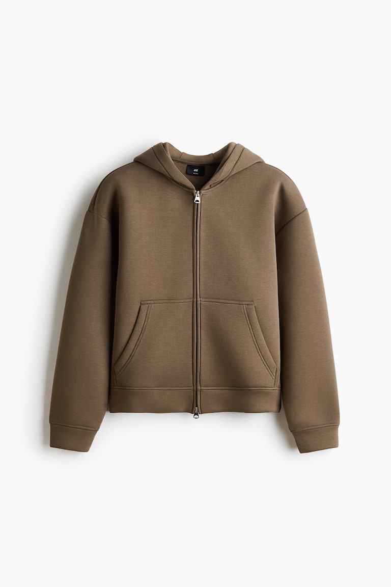 Dukserica od skube sa kapuljačom Loose Fit