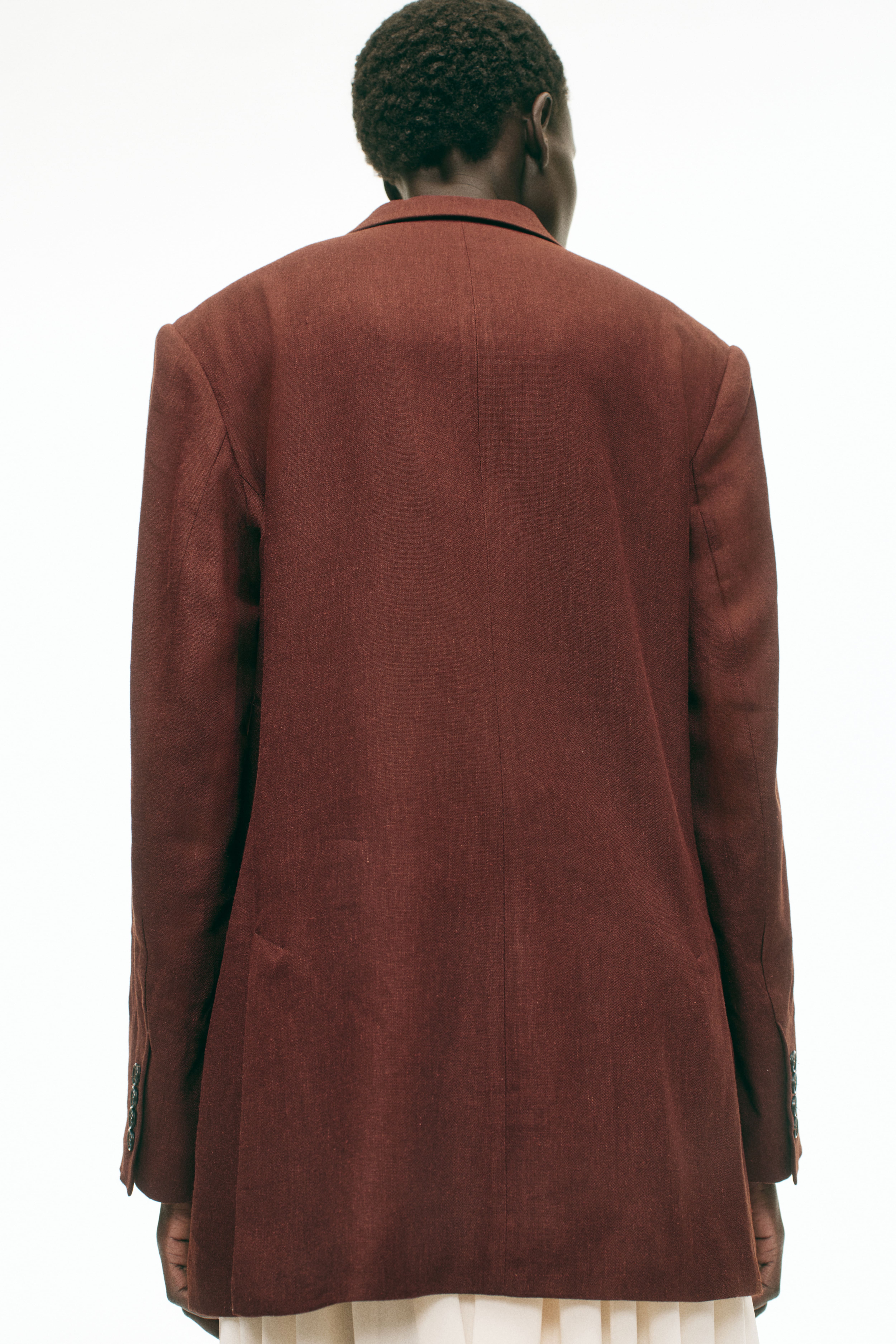 Linen-Blend Blazer