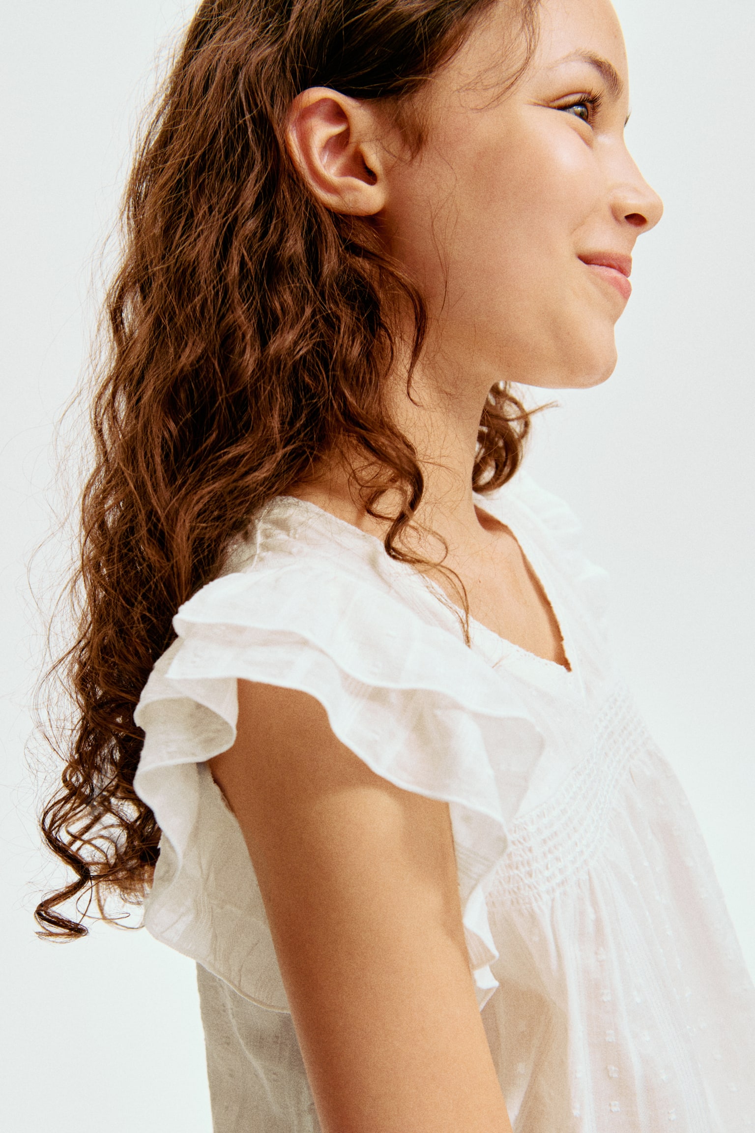 Blusa con manga circular - Blanco - 4