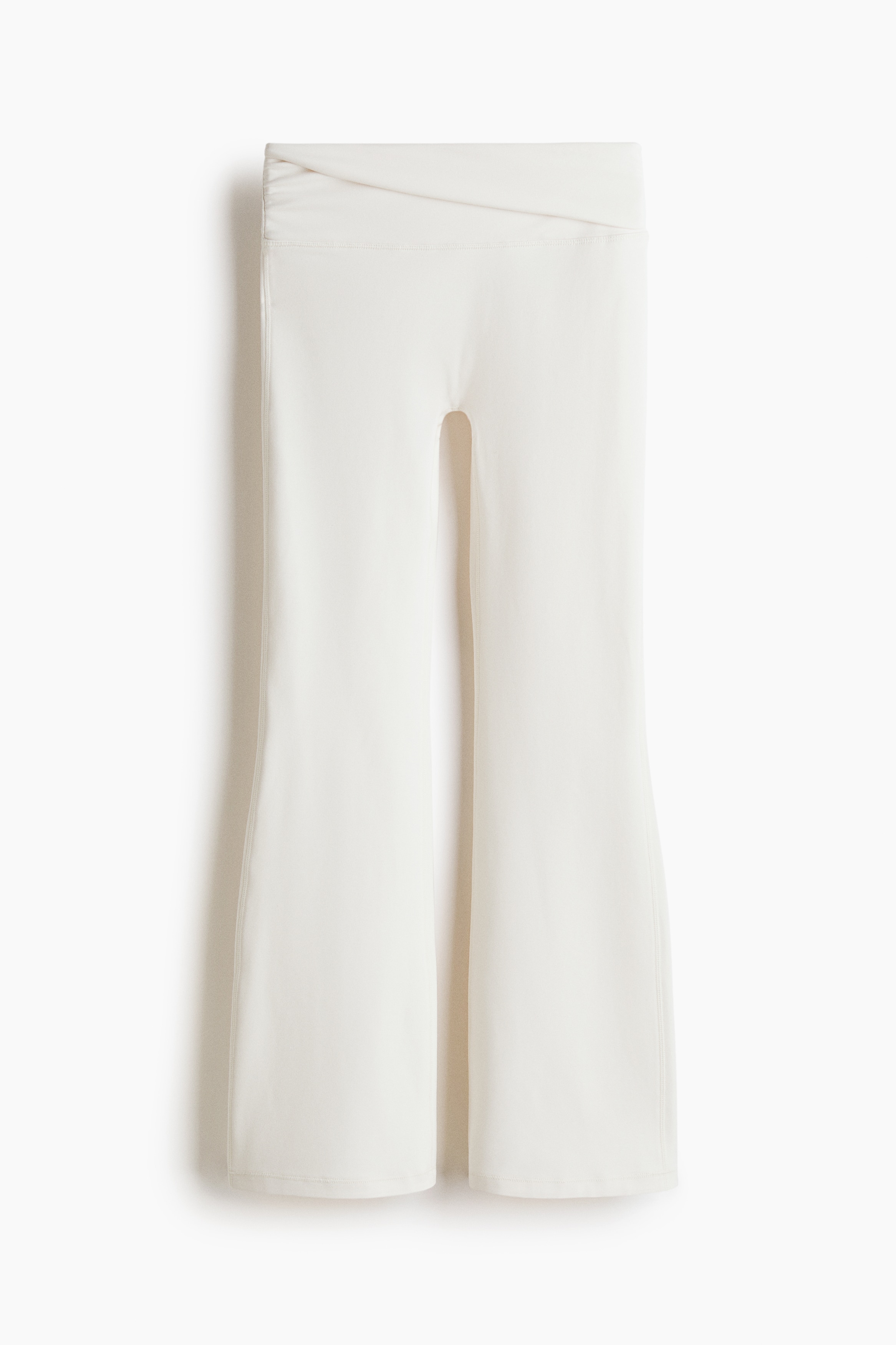 Zvonaste helanke za jogu SoftMove™ - Bela/Crna