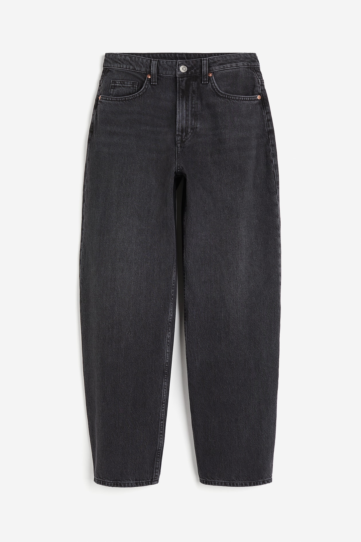 Baggy High Jeans Black Ladies H&M IN