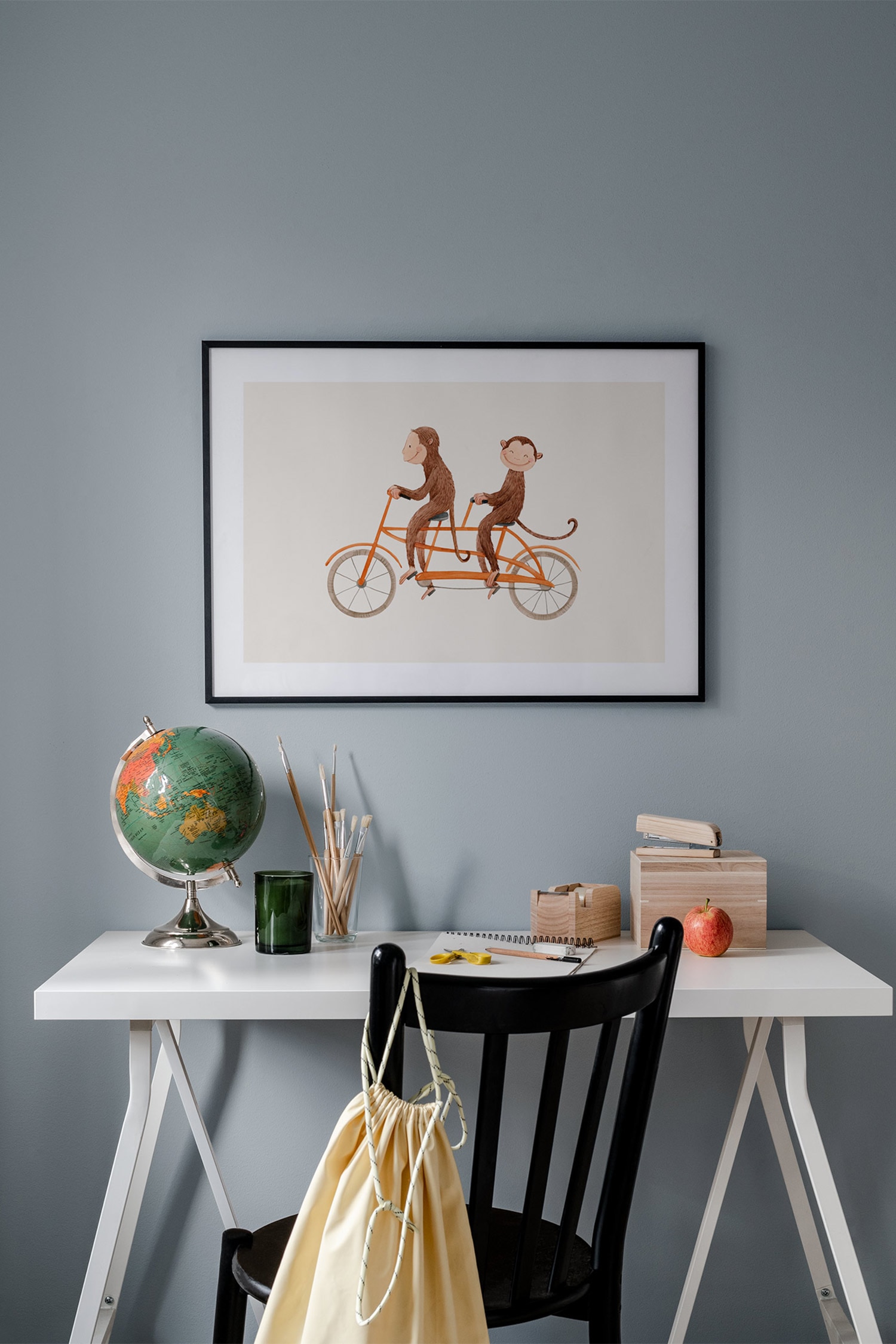 Monkey Ride Poster - Braun/beige/orange