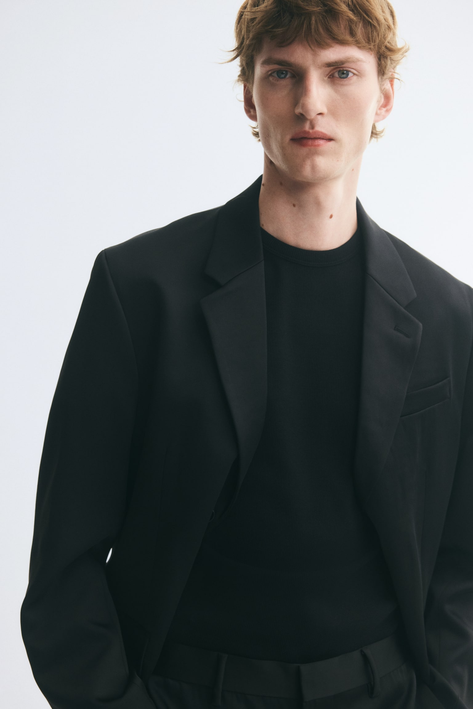 Мужская куртка H&M Regular-Fit Single-Breasted, цвет: Чёрный — фото 5