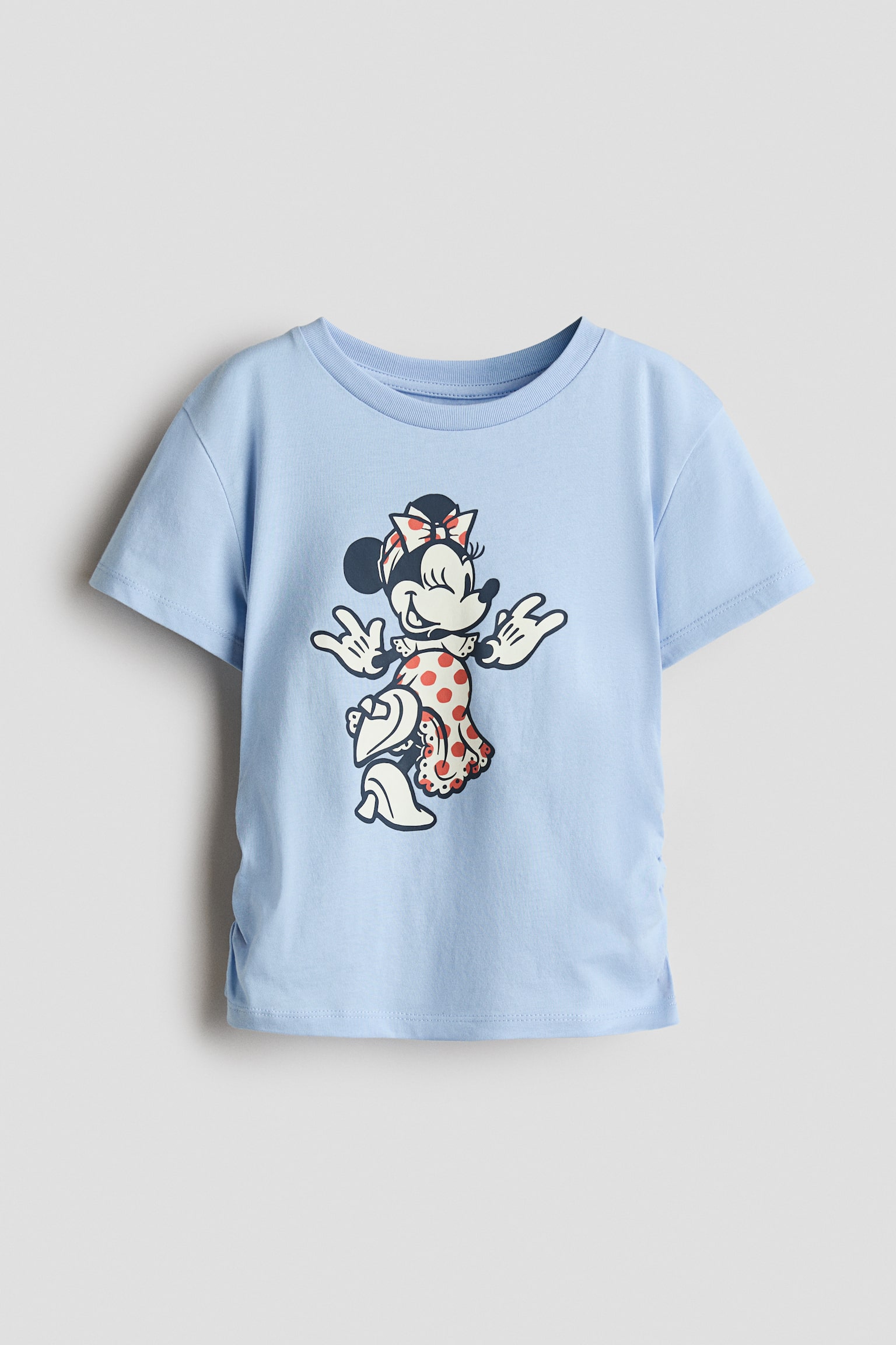 プリントコットンTシャツ - ライトブルー／ミニーマウス/ネイビーブルー／ミニーマウス/アイボリー／ミニーマウス - 1