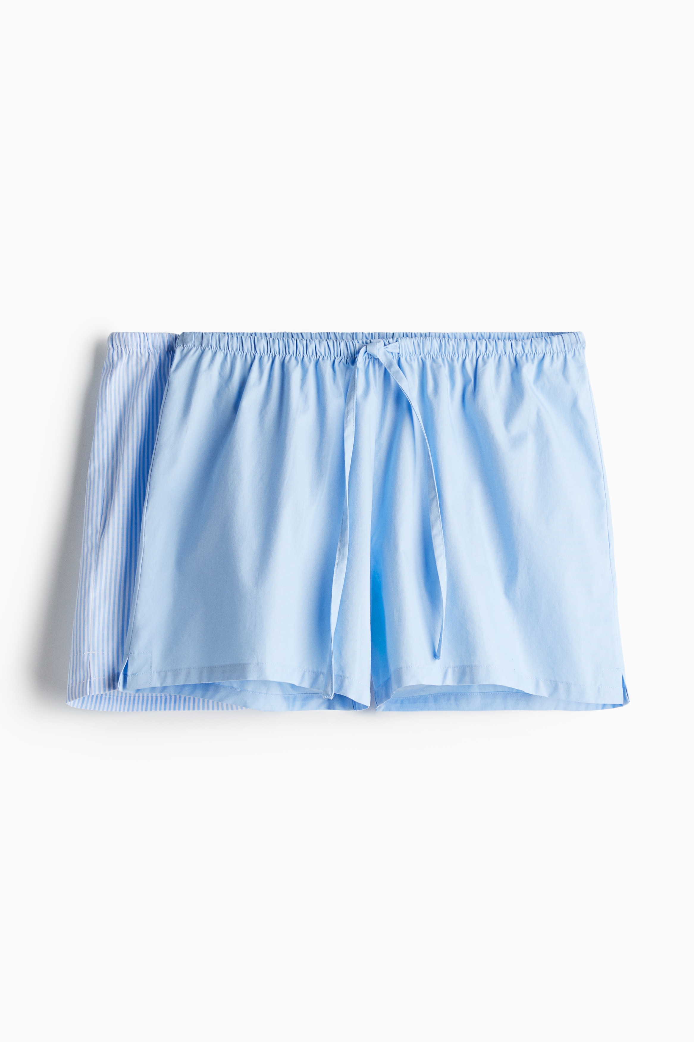 2-pack pyjama shorts - Ανοιχτό μπλε/ριγέ/Λευκό/ροζ φλοράλ/Ανοιχτό ροζ/ριγέ/Γαλάζιο/ριγέ/Λευκό/φλοράλ/Λευκό/καρδιές/Γαλάζιο/κύκνοι