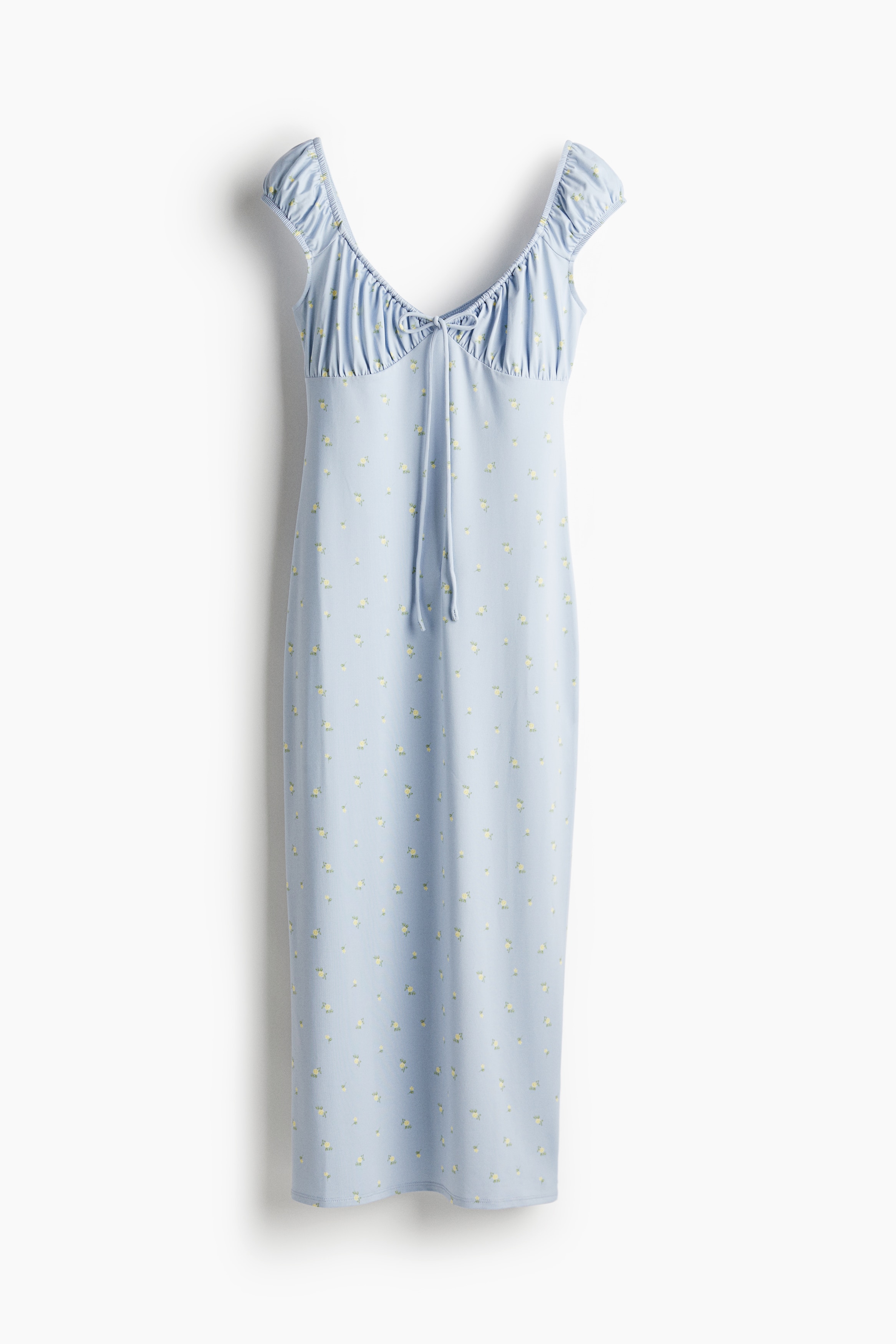 Drawstring-detail bodycon dress