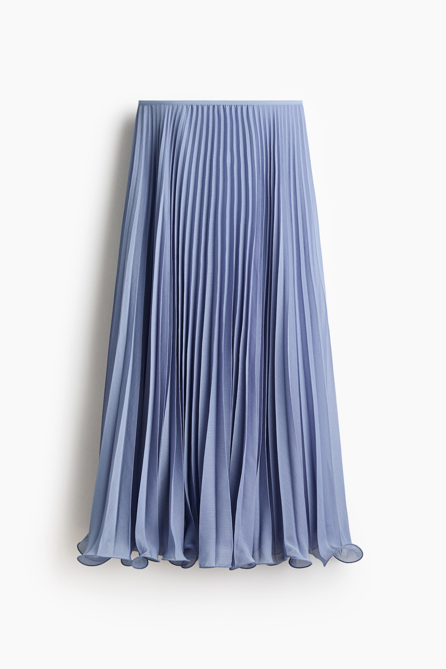 Fustă plisată transparentă - Dusty blue/Crem/buline/Verde-kaki