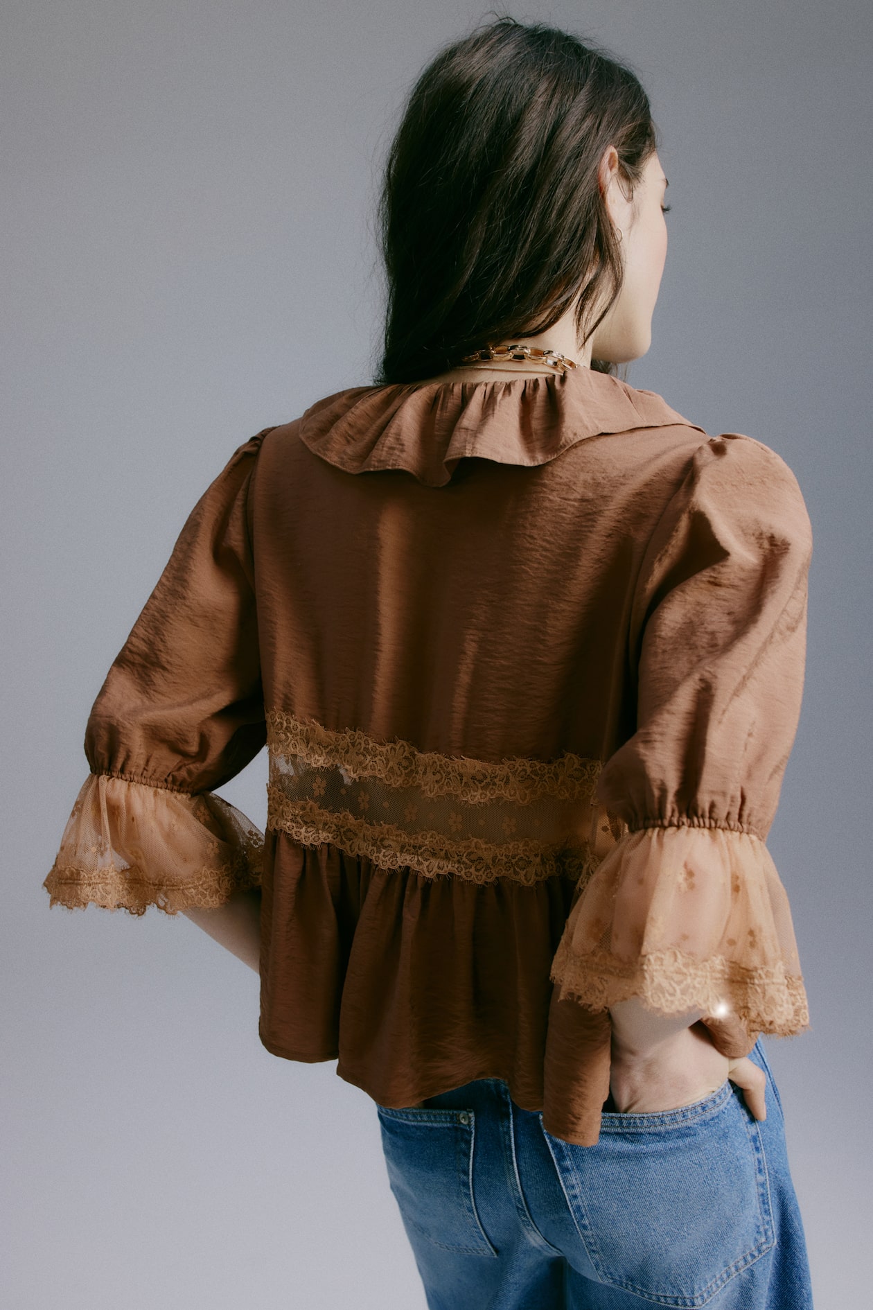 Lace-Detail Blouse - image 2
