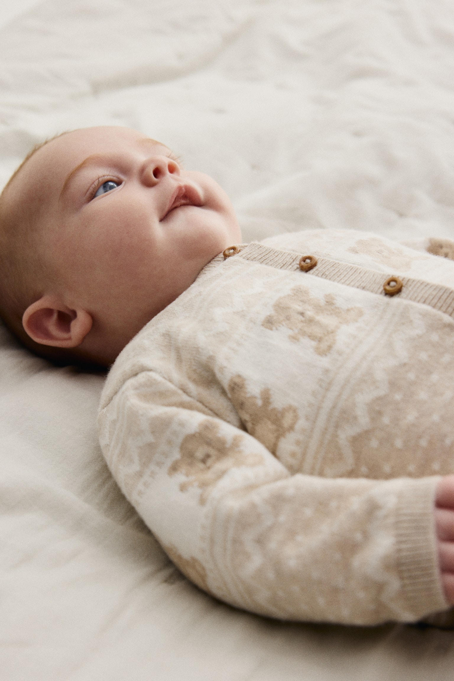 コットンニット2アイテムセット - ライトベージュ／テディベア - 4