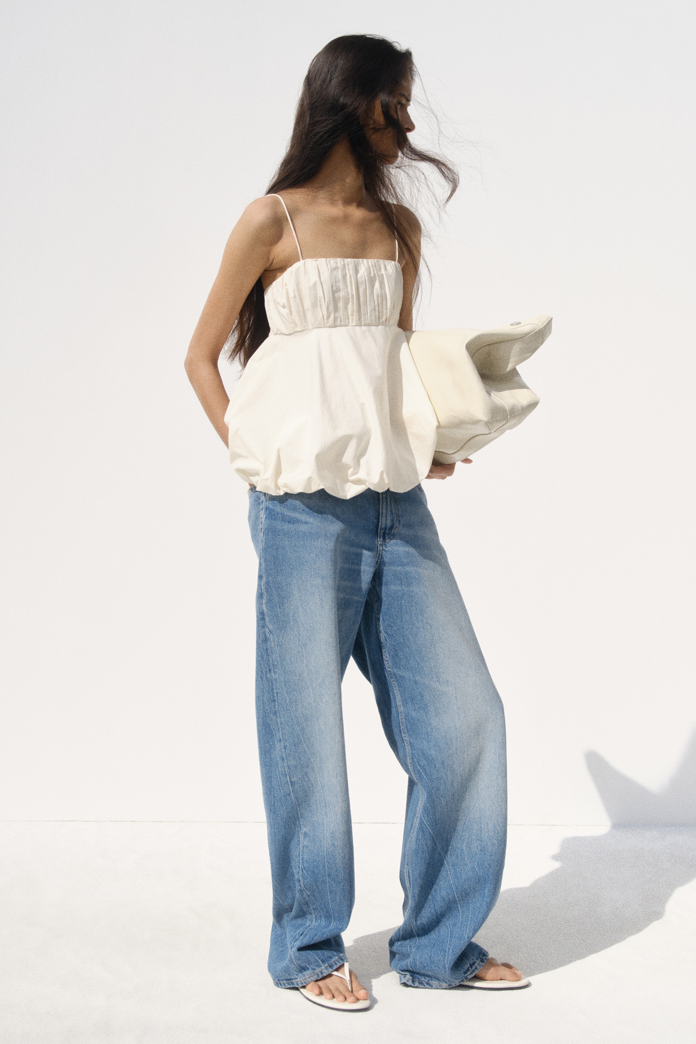 Asymmetric Bubble-Hem Strappy Top from H&M - $29.99