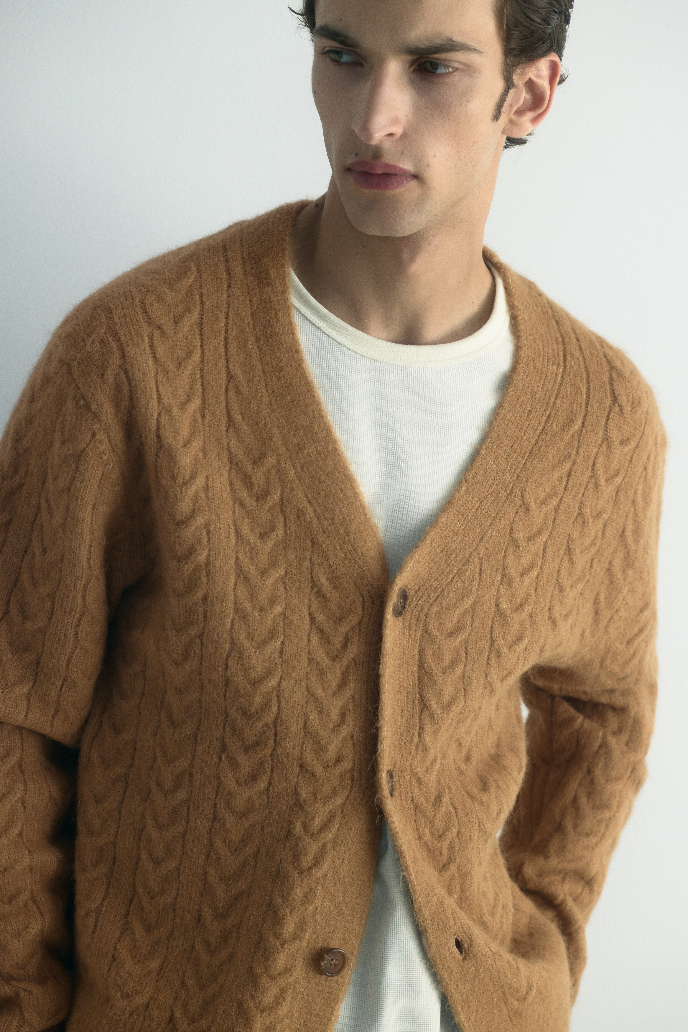 Loose Fit Wool-blend cardigan