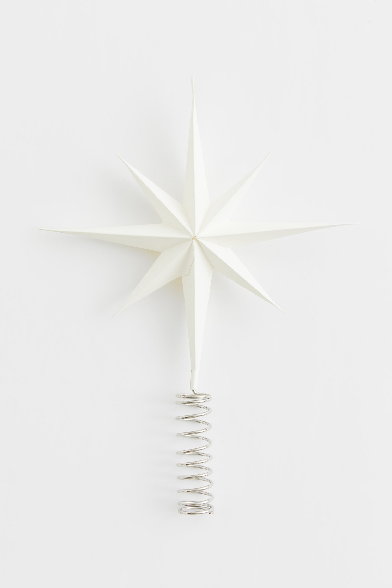 Christmas tree star - White/Silver-coloured/Black - 1