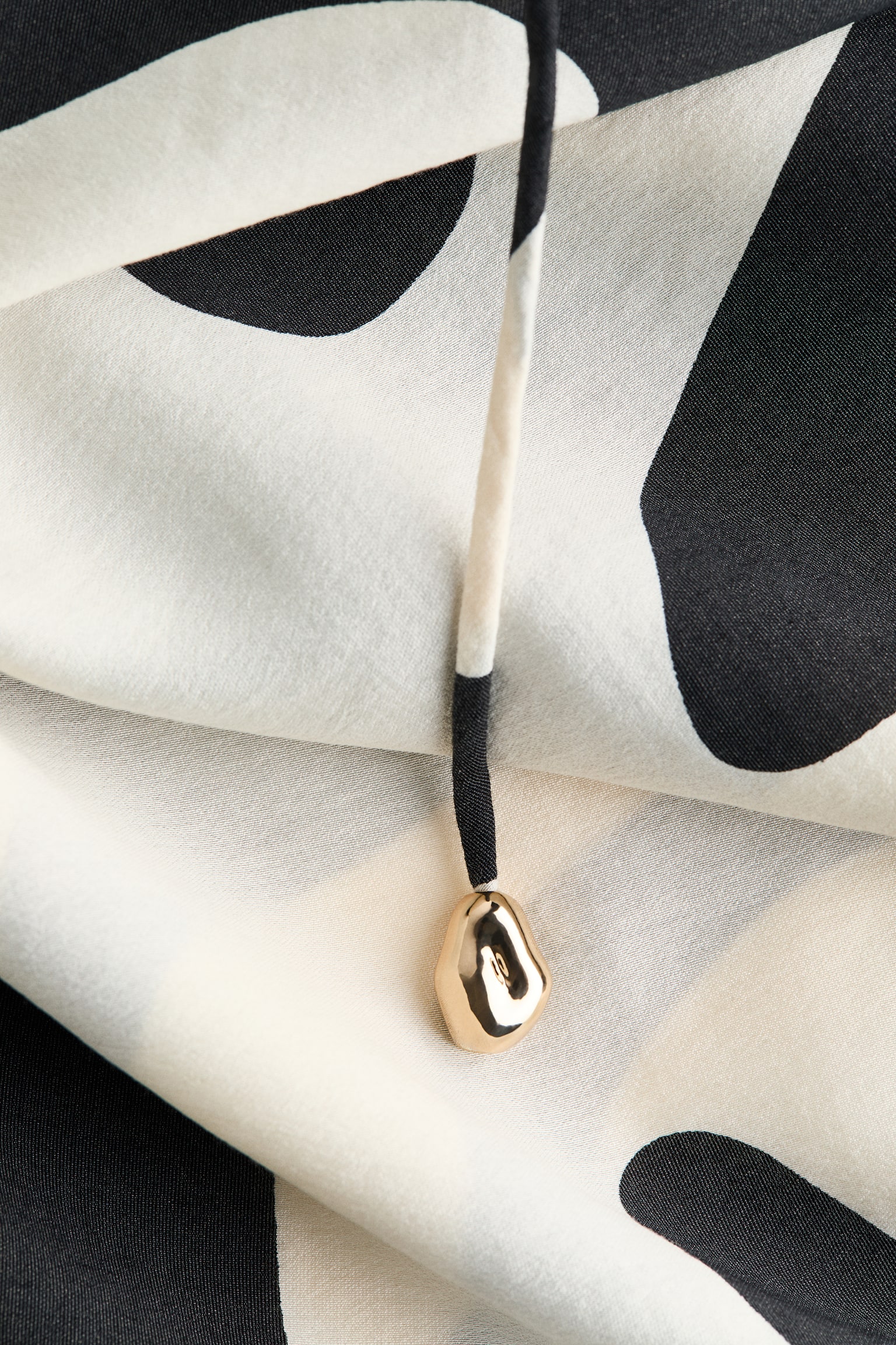 Loose-fit dress - Cream/Black patterned/Light beige/Floral - 3