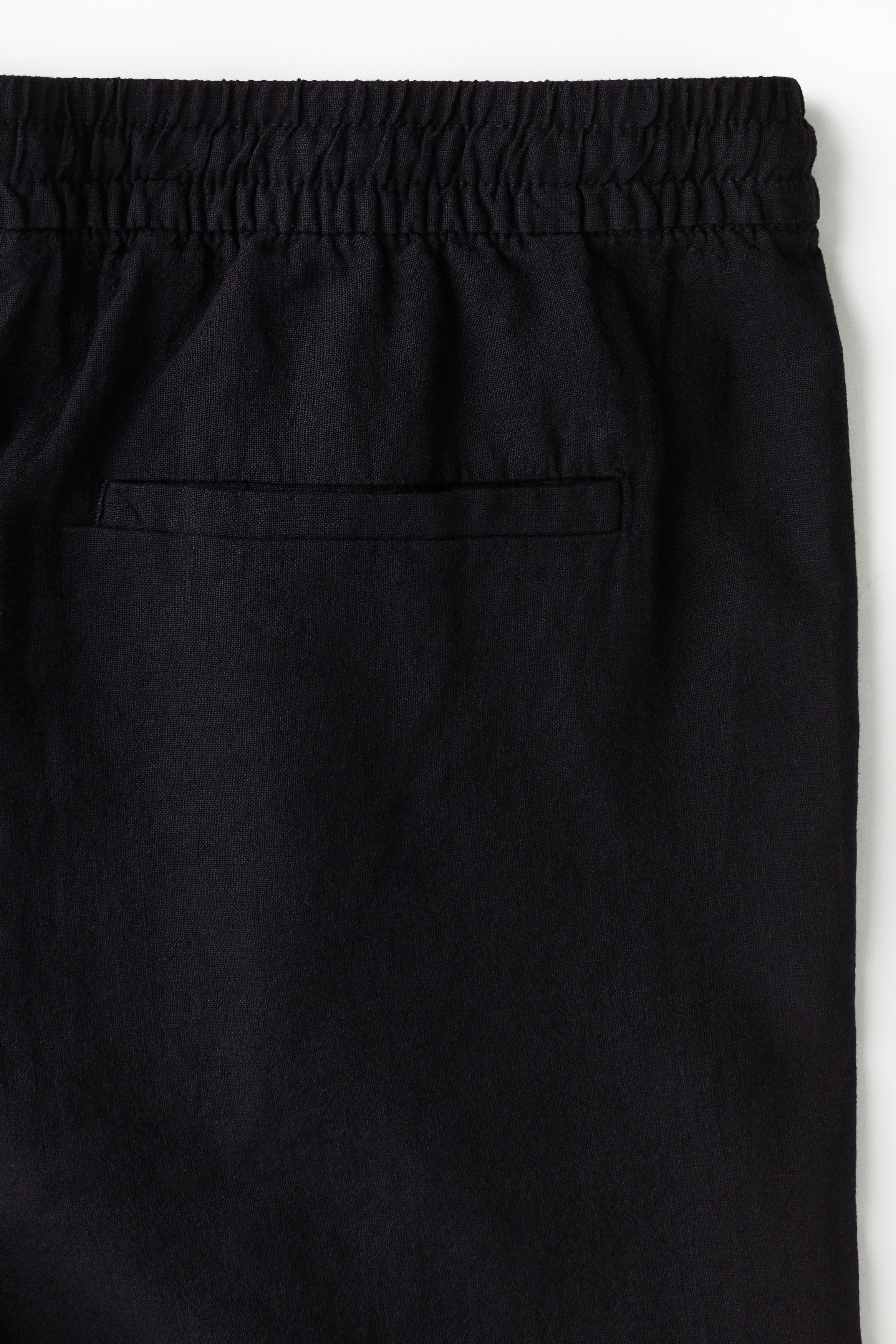 Regular Fit Linen-blend shorts