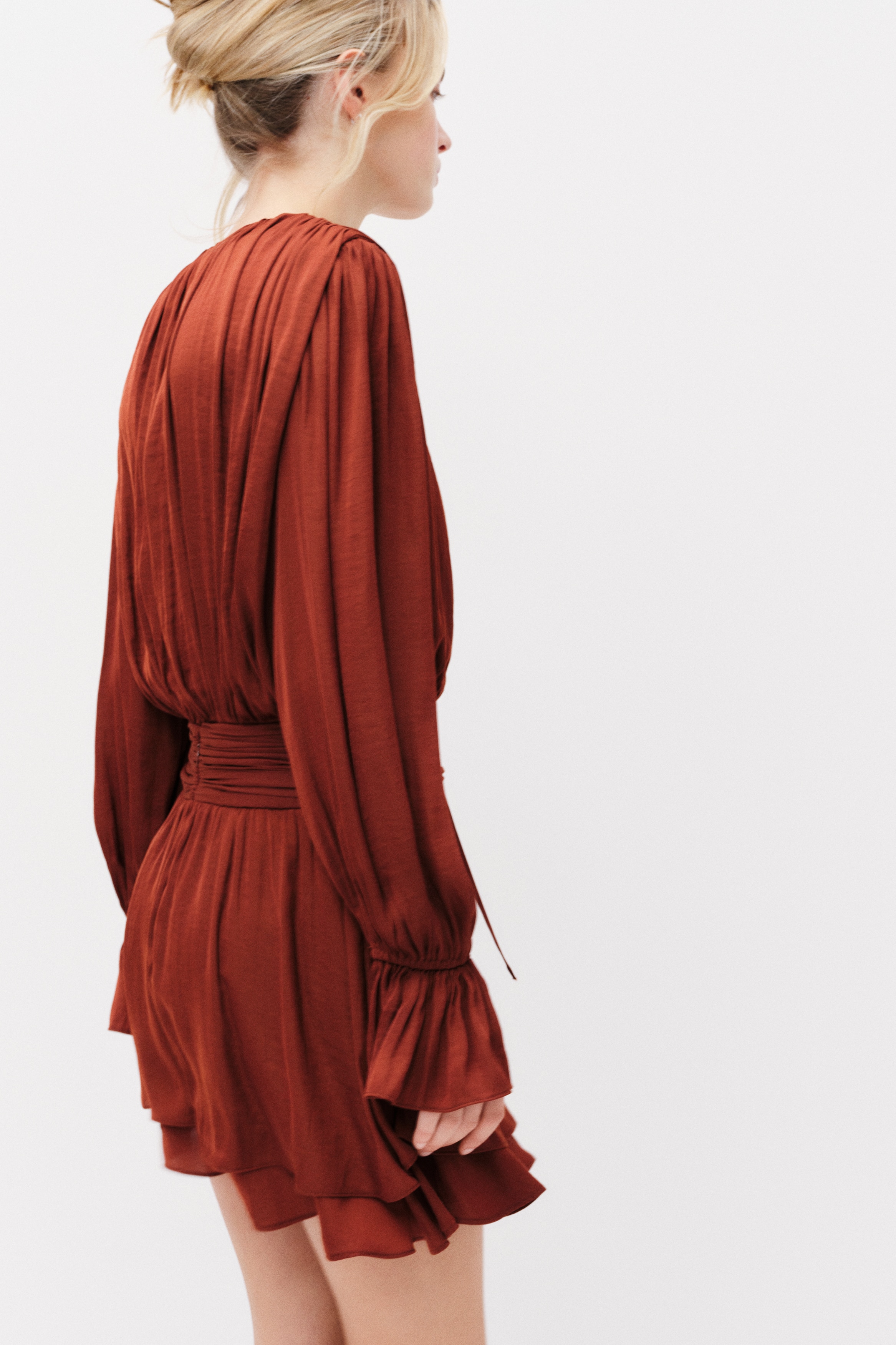 chinese dress ladies Marigold Maxi Dress in Apricot  Fumi The Label