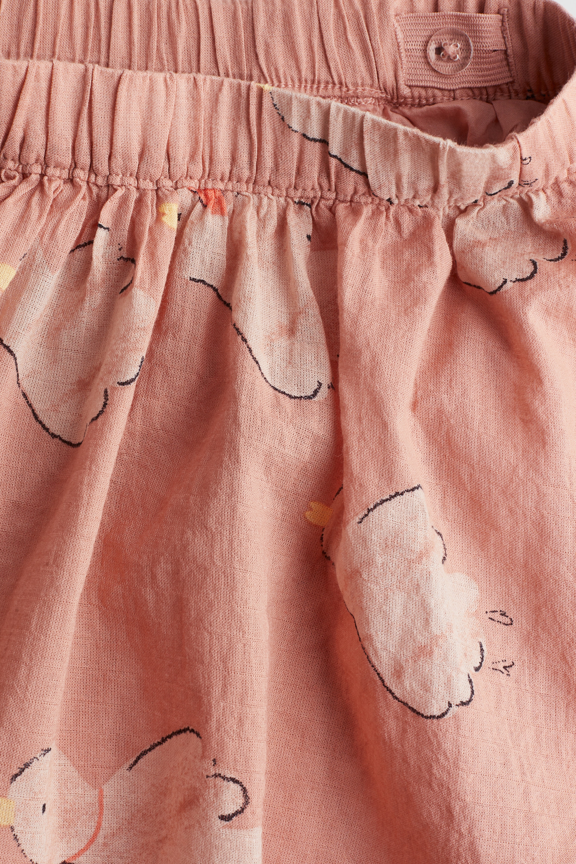 Patterned Seersucker Skirt