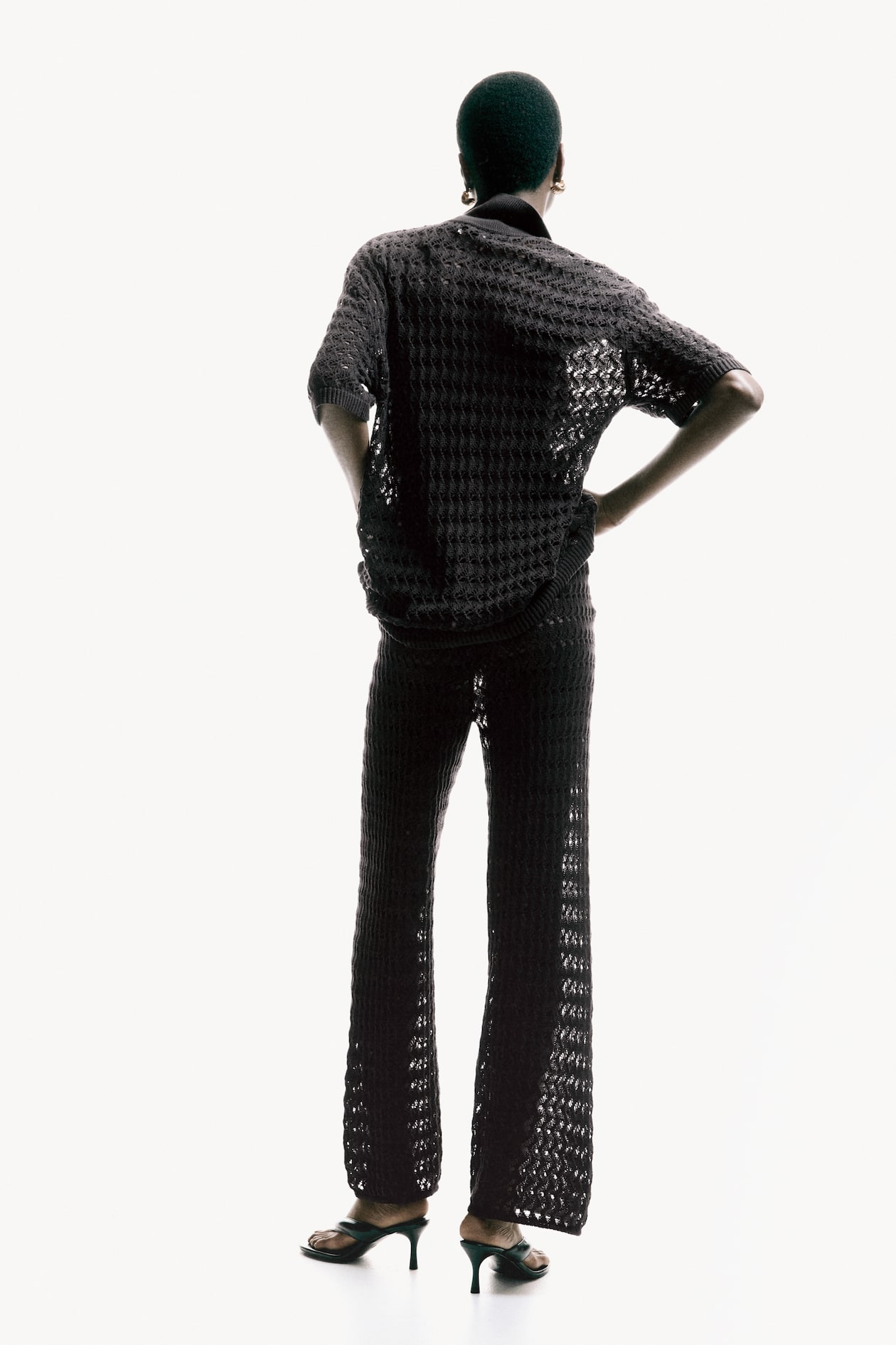 Crochet-Look Cotton Pants - image 3