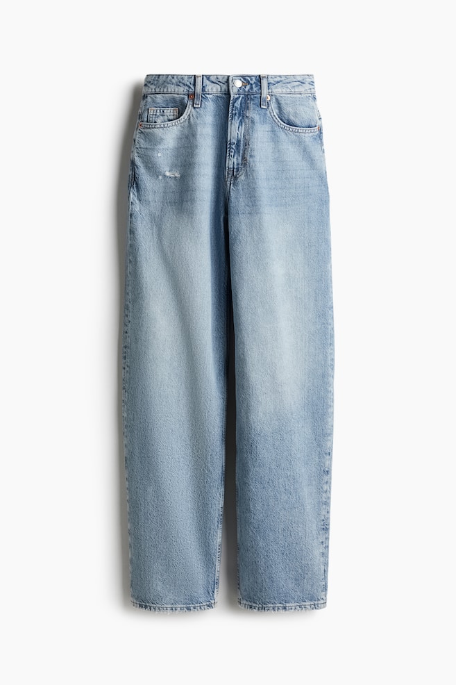 Baggy High Jeans - Licht denimblauw/Licht denimblauw/Zwart - 1