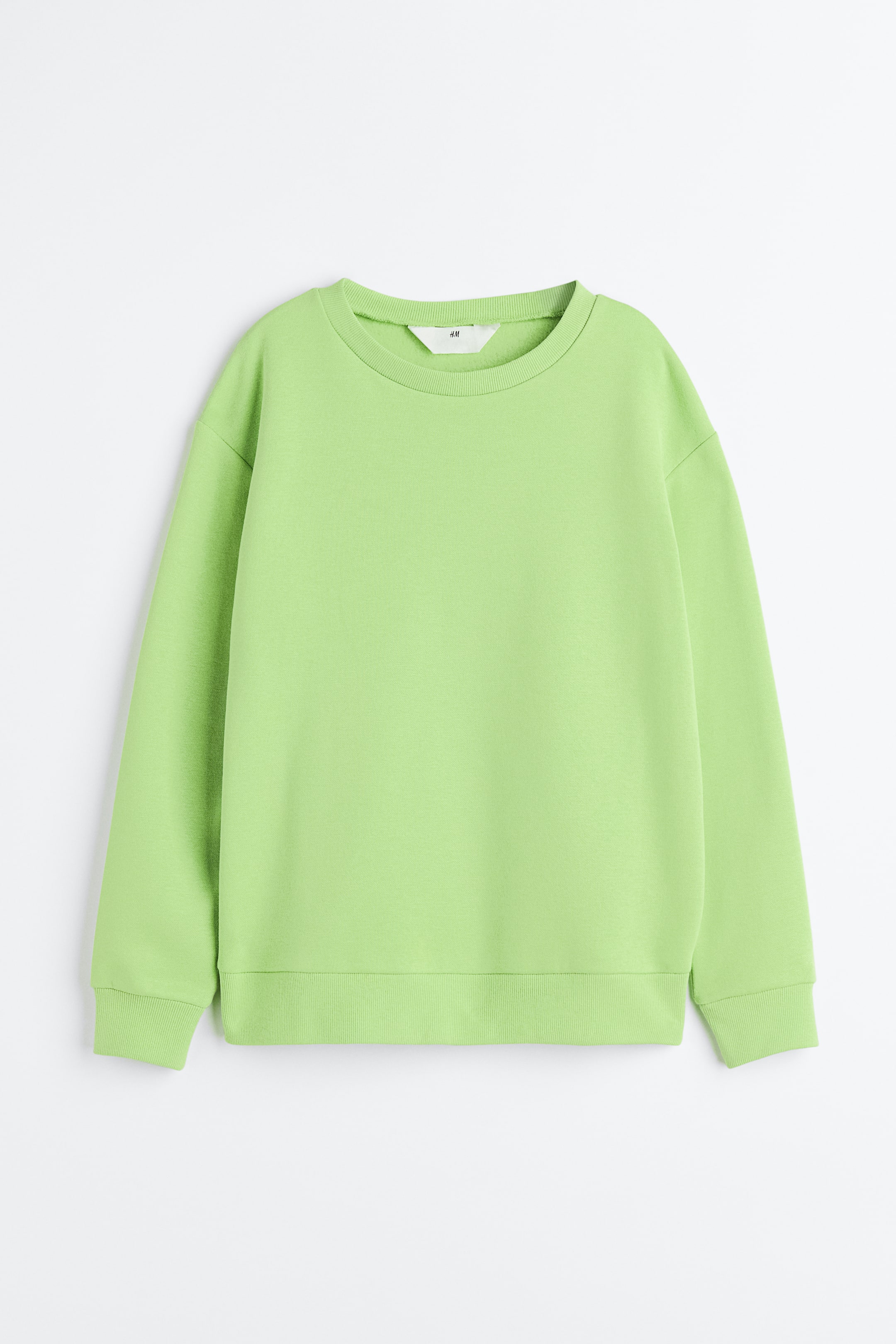 Sweatshirt - Neon green - Kids | H&M GB