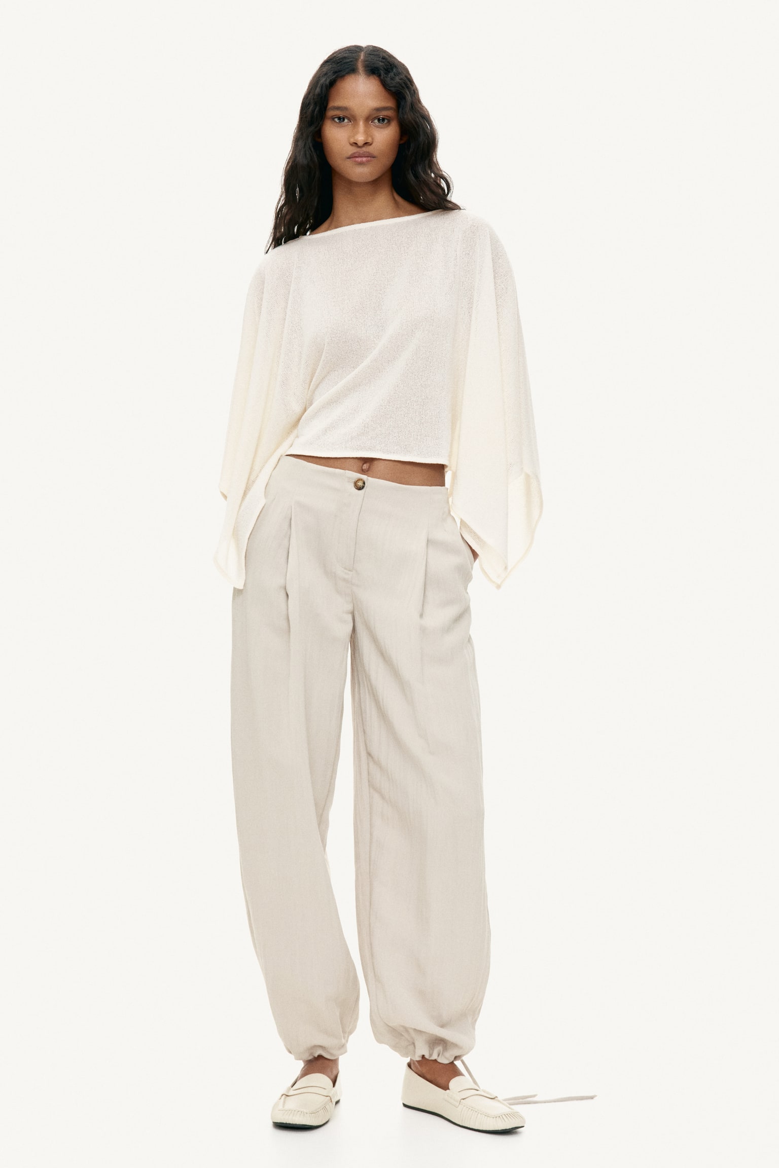 Cape top - Cream/Beige - 5
