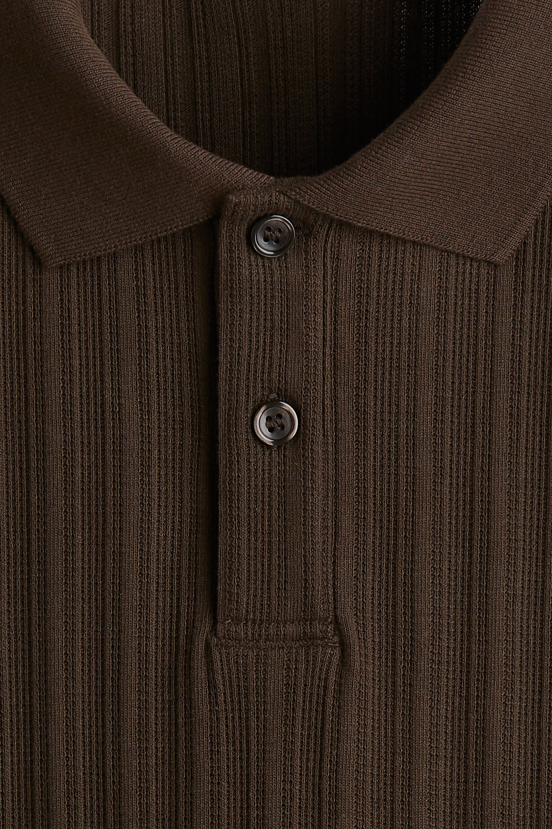 Slim Fit Textured jersey polo shirt