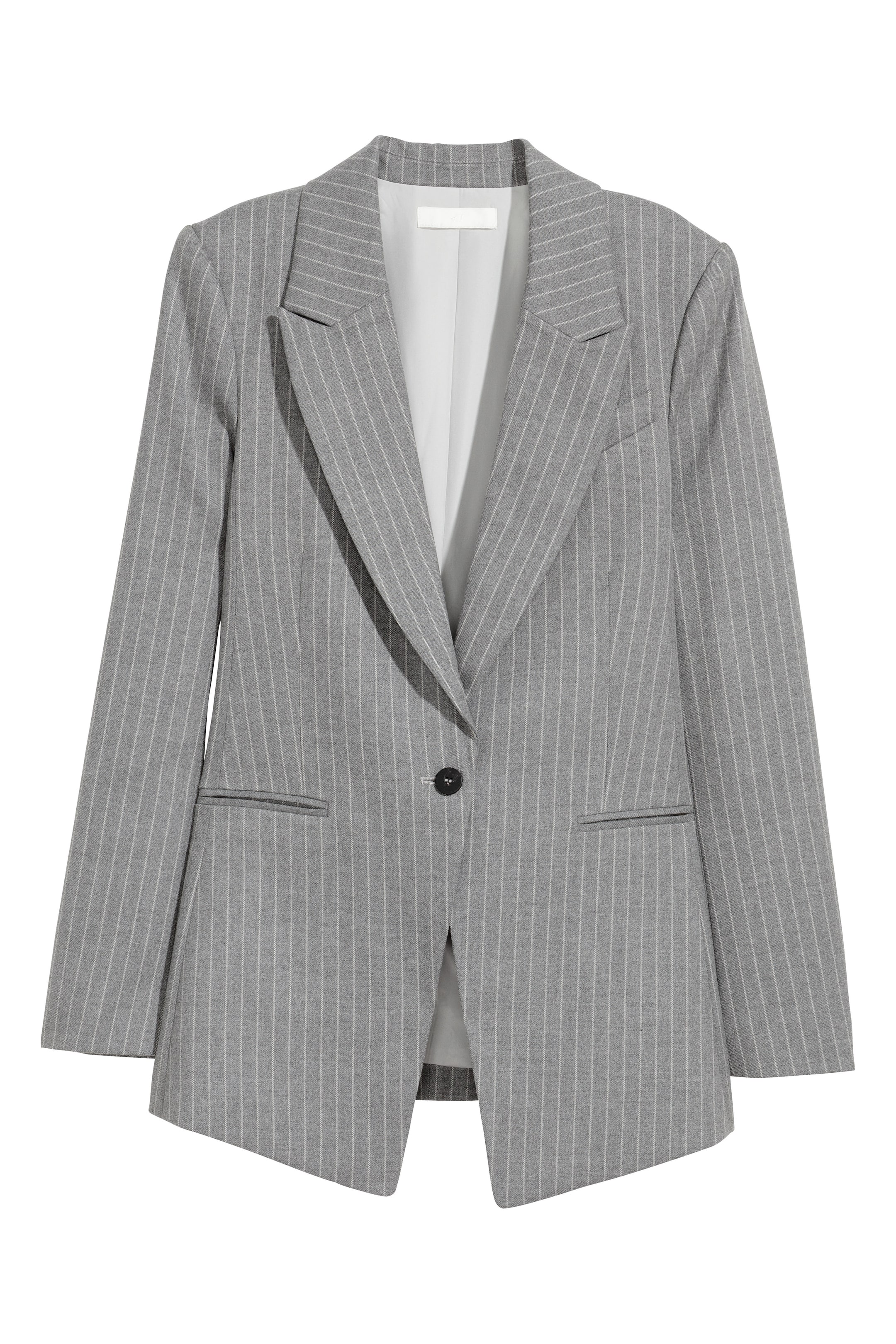 View larger image: Long jacket - Grey/Pinstripe - Ladies | H&M GB 1