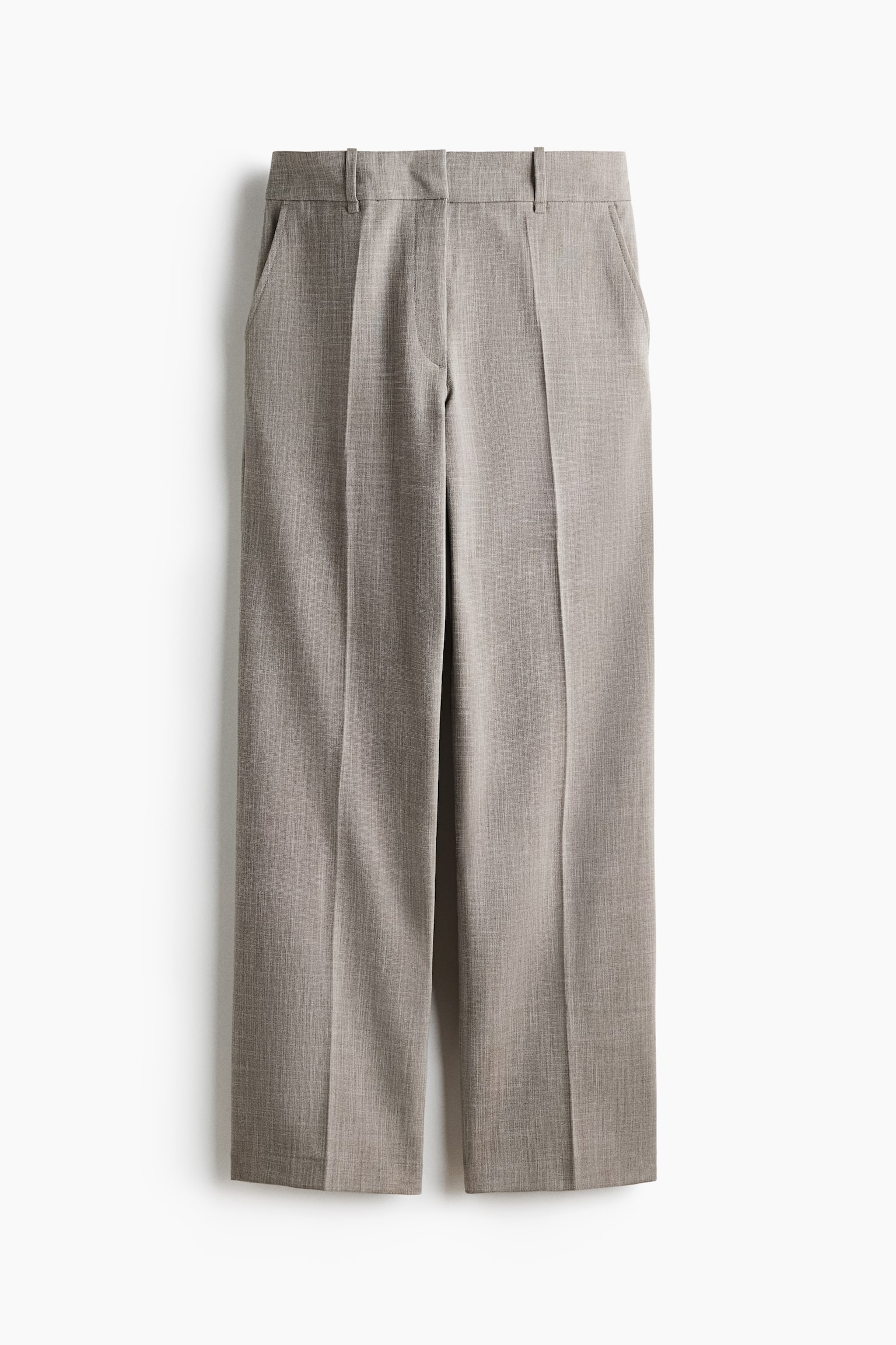 Tailored twill trousers - Greige/Dark grey/Black