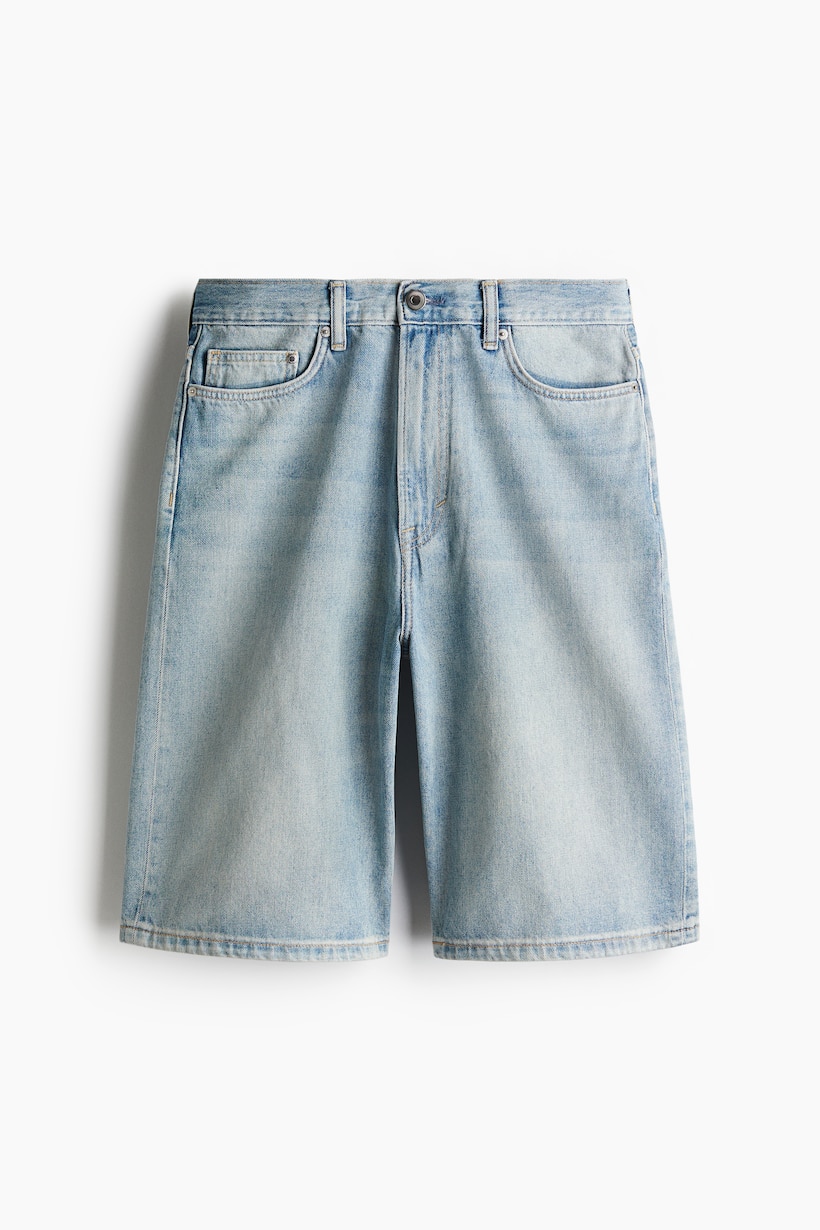 Jeansshorts Herr Denim, Ripped, Stretch Långa H&M SE