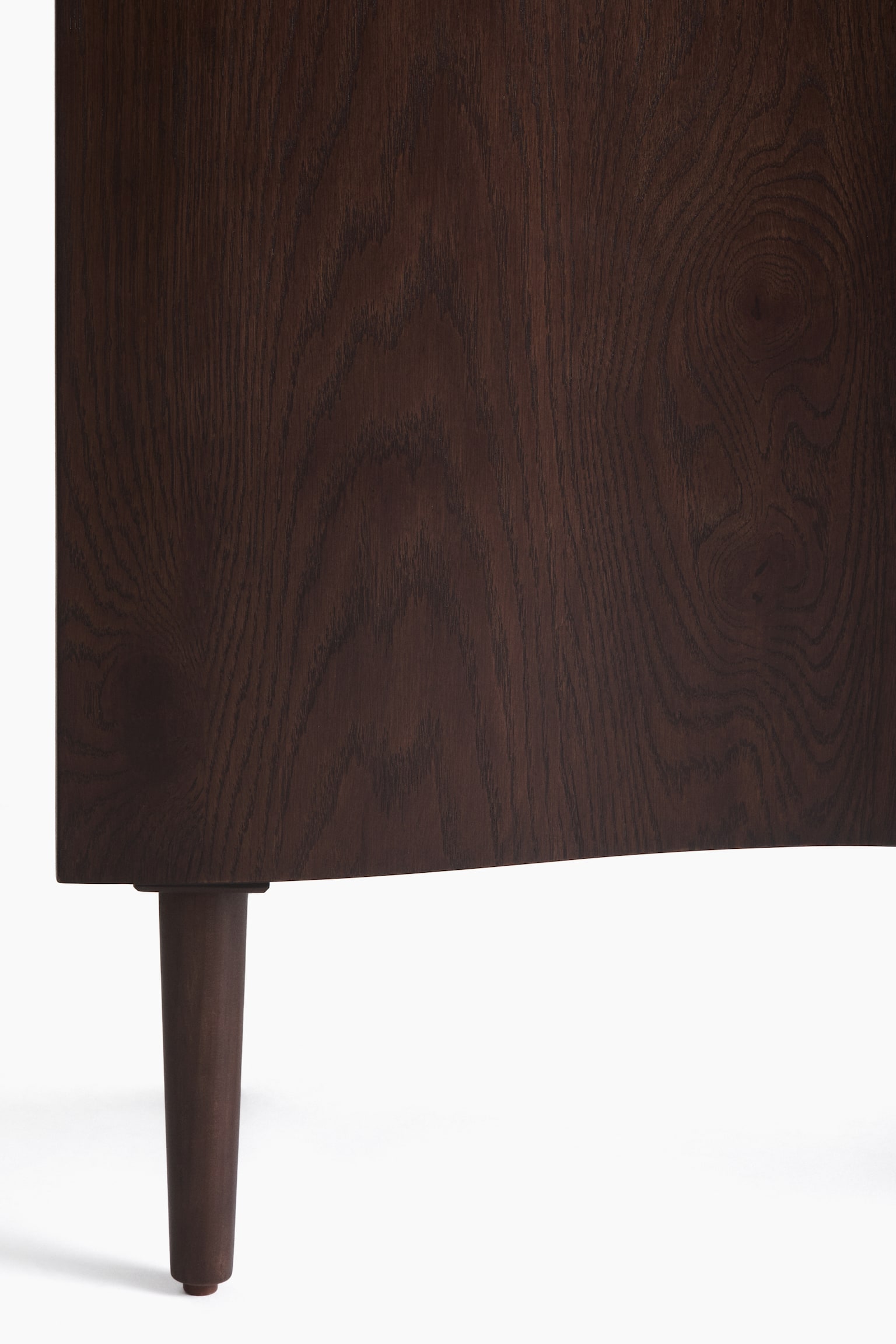 Curved wooden cabinet - Brown - 6