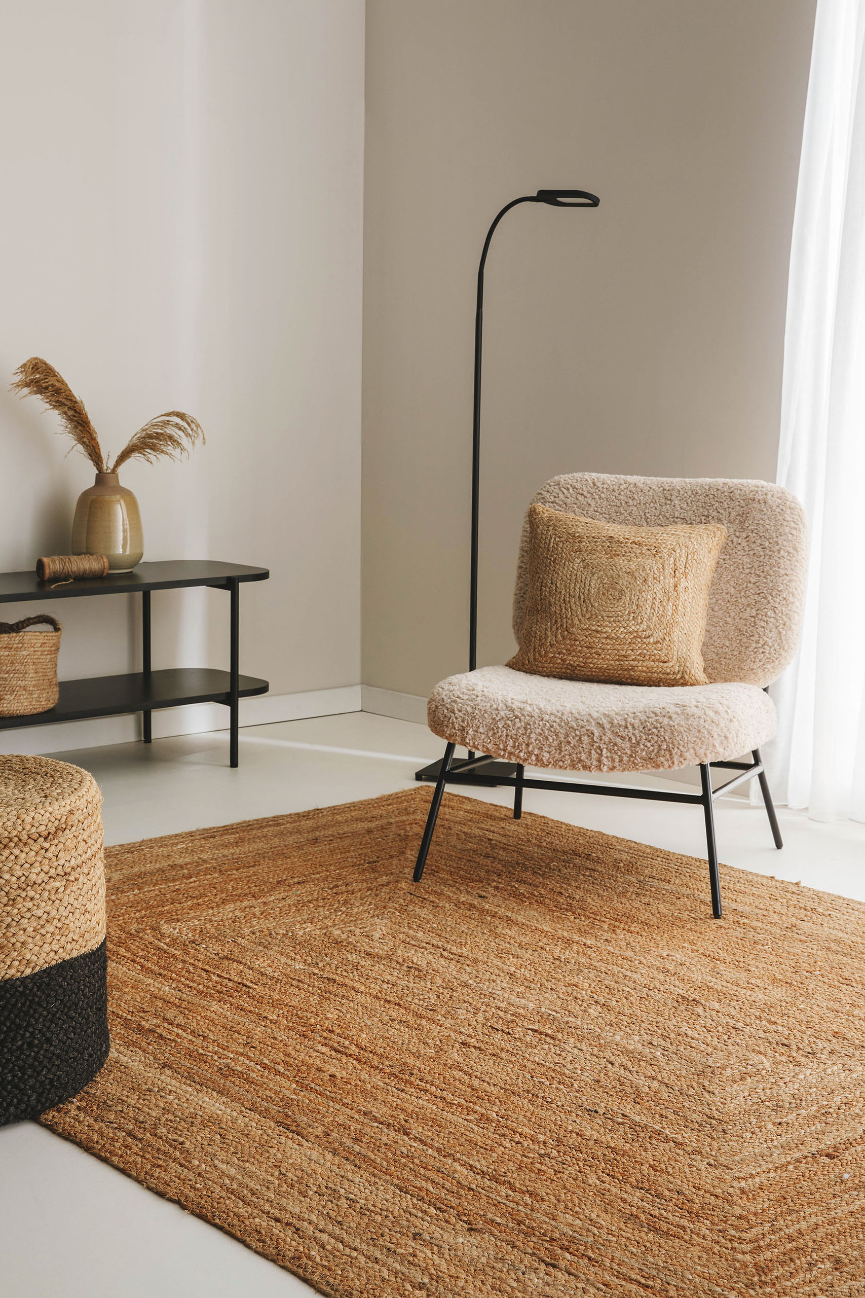 Juteteppich Jutta - Hellbraun