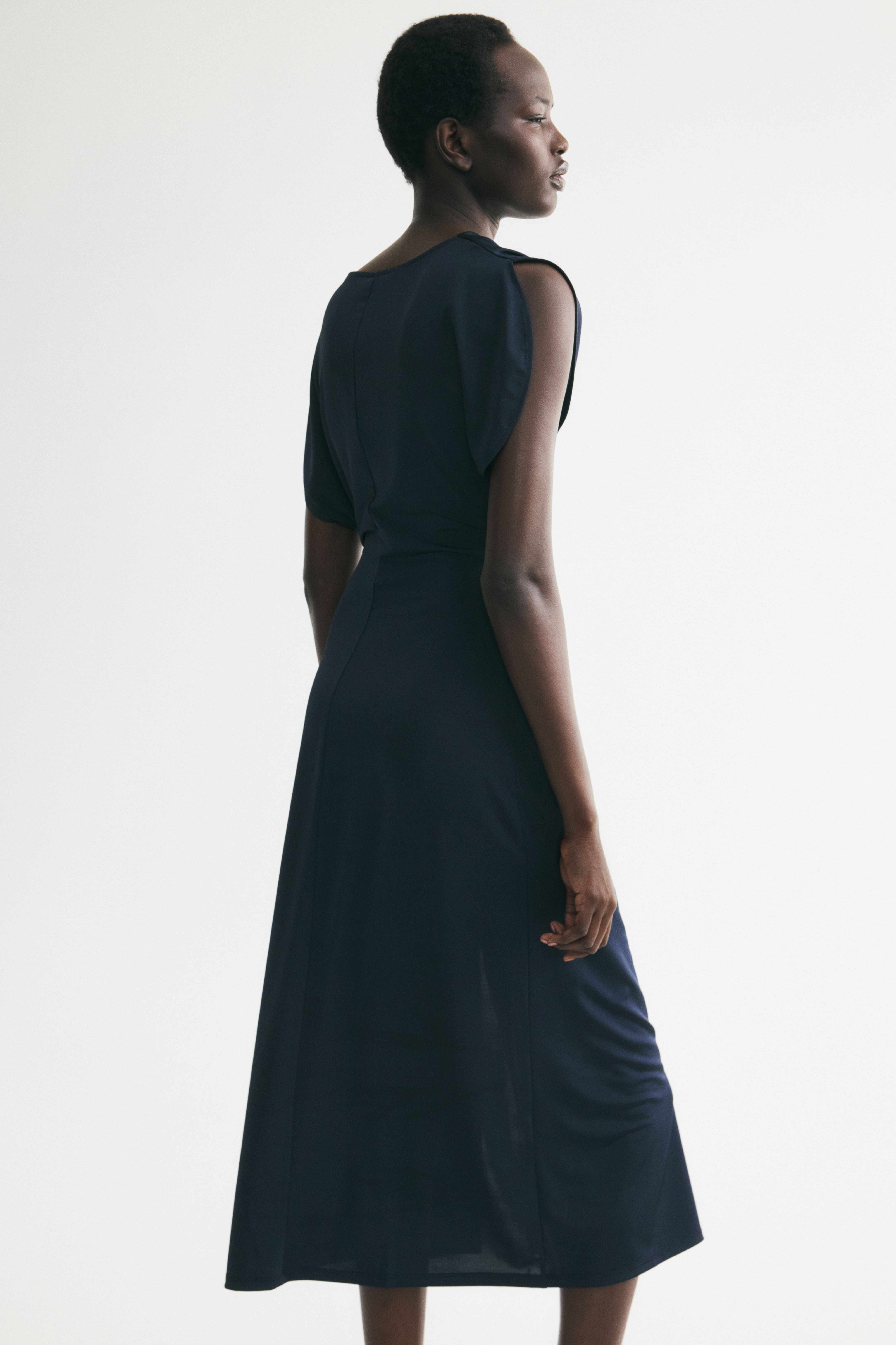Draped Jersey Dress