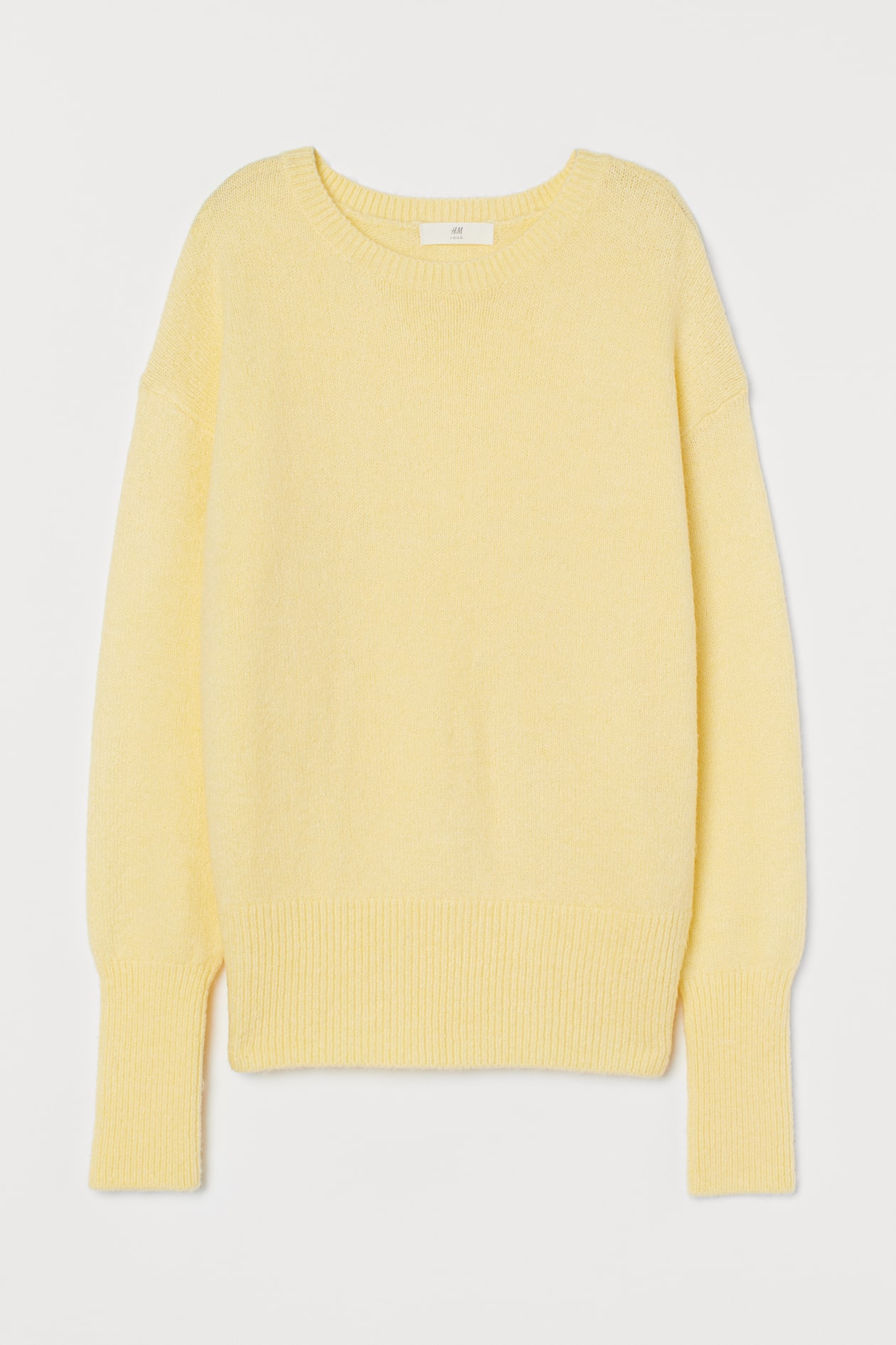Women's Light yellow Knit Sweater H&M CA