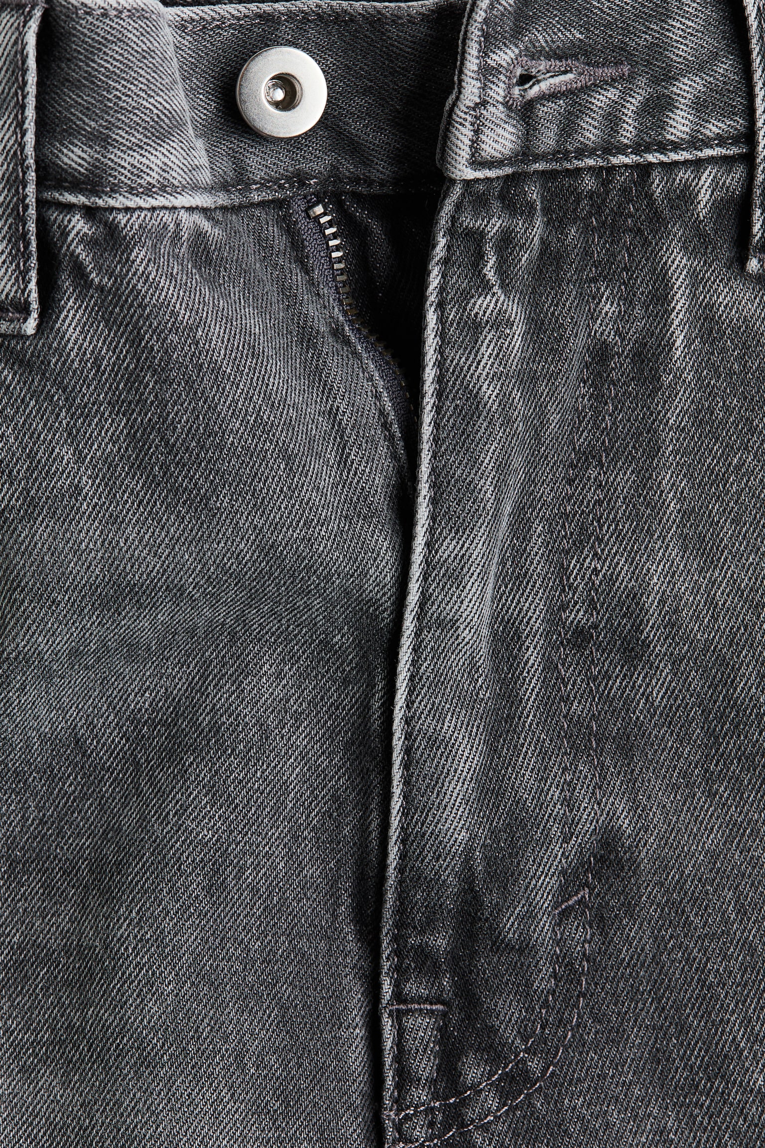 Женские джинсы H&M Straight Regular Waist, цвет: Джинсовый серый — фото 7