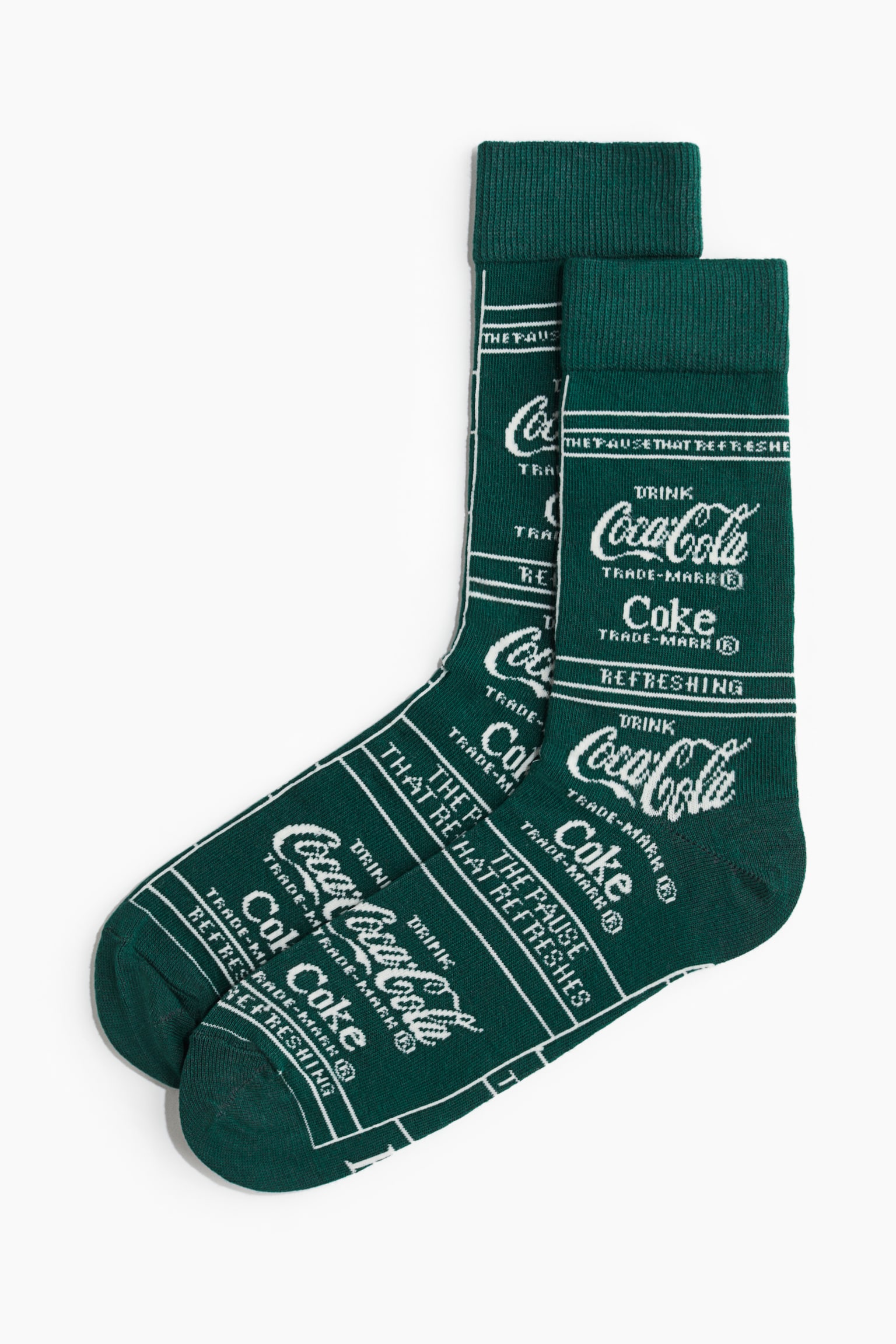 Motif-detail socks - Dark green/Coca-Cola/Burgundy/Coca-Cola/Cream/Coca-Cola/White/Raiders/Dark brown/Pringles/Black/South Park - 1