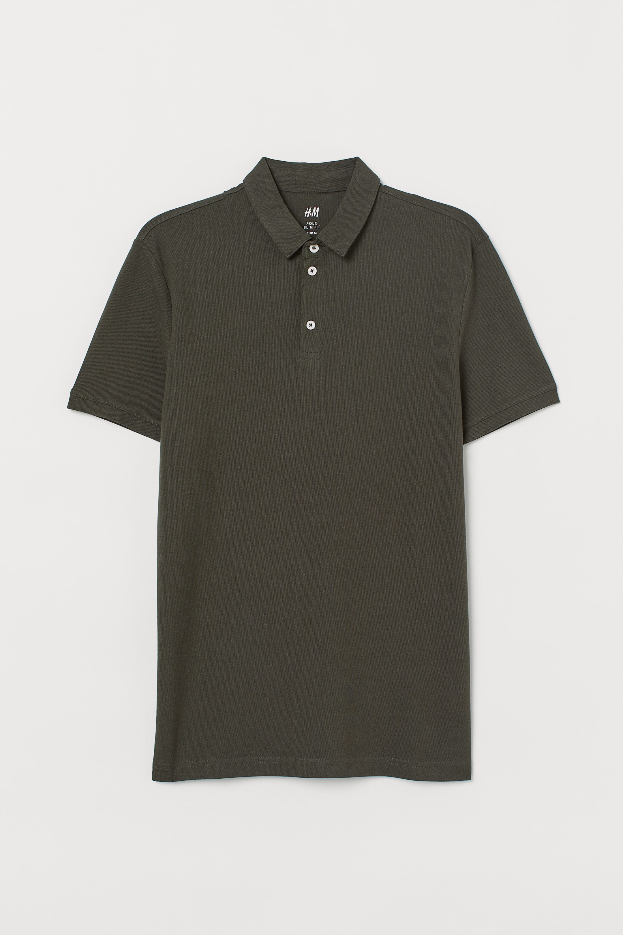 Poloshirt Heren Polo Donkergroen Herenpolo Donkergroen HEMA