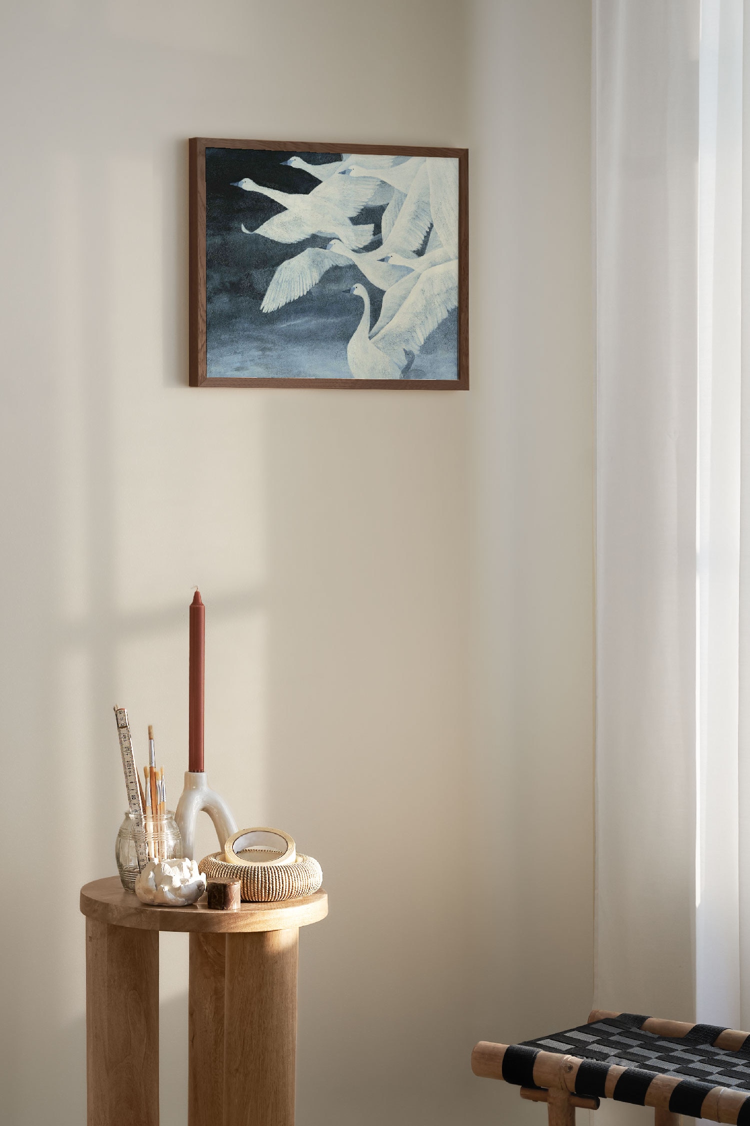 Swan Flight Poster - Swan Flight