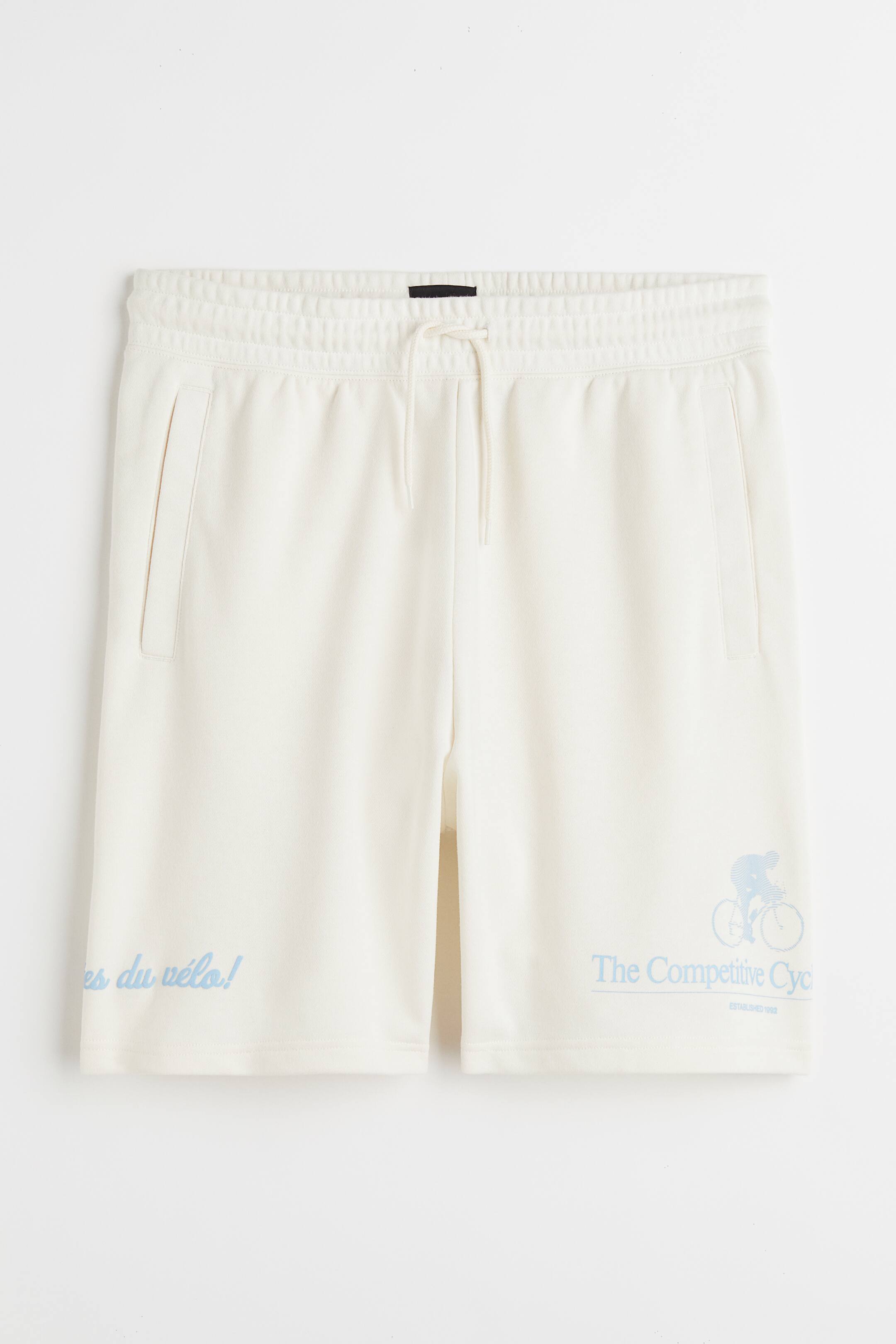 View larger image: Sweatshirt shorts - Cream/Cyclist - Men | H&M 1