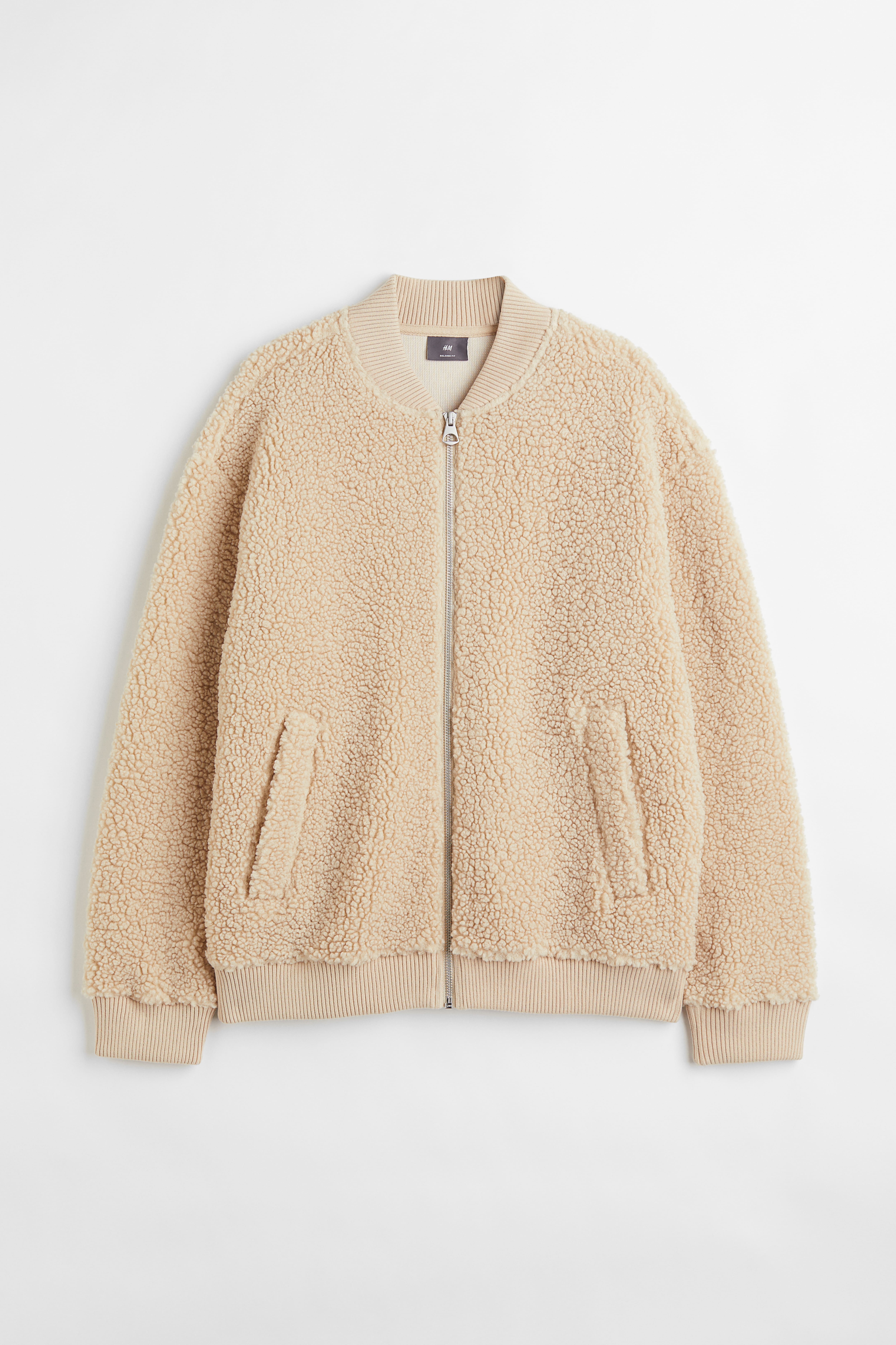 H and m shearling jacket hotsell