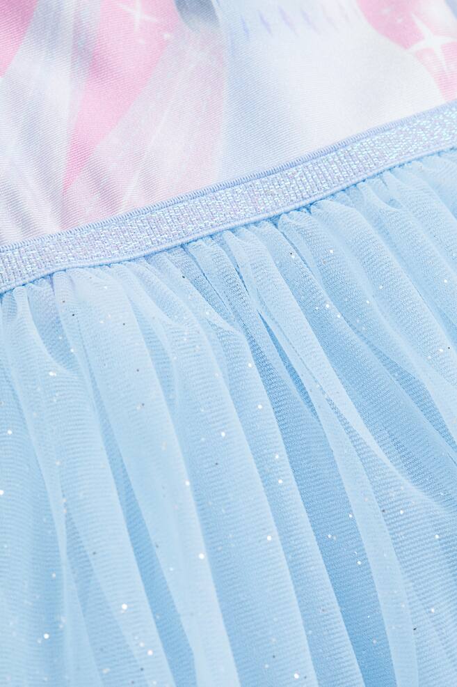 Tulle-skirt dance dress - Light blue/Frozen/Turquoise/The Little Mermaid - 4