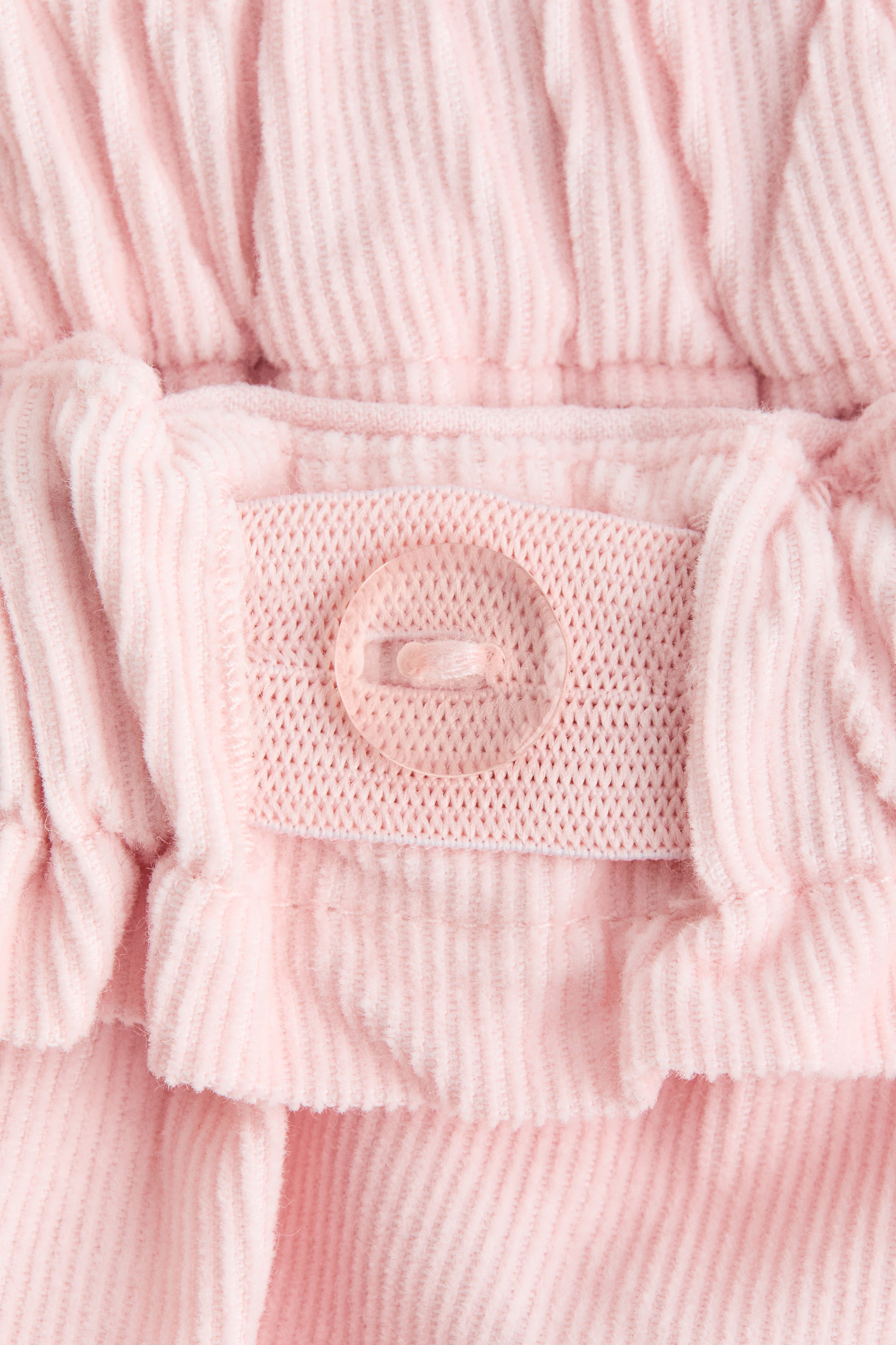 Ruffle-Trimmed Corduroy Pants