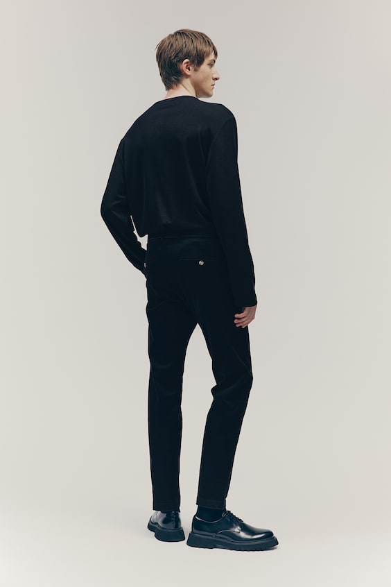 Хлопковые брюки чинос Slim Fit